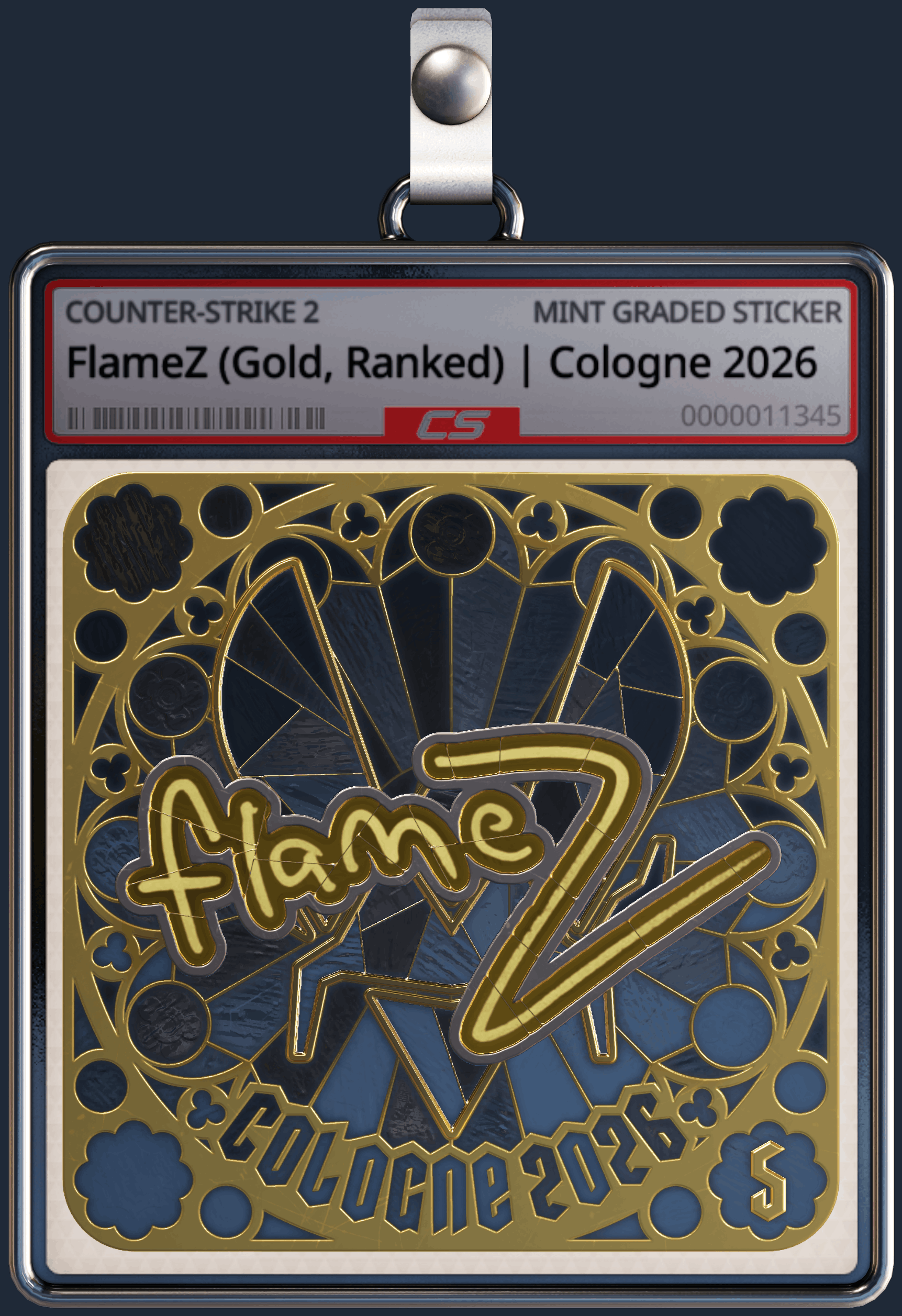 Sticker | FlameZ (Gold, Ranked) | Cologne 2026 Image