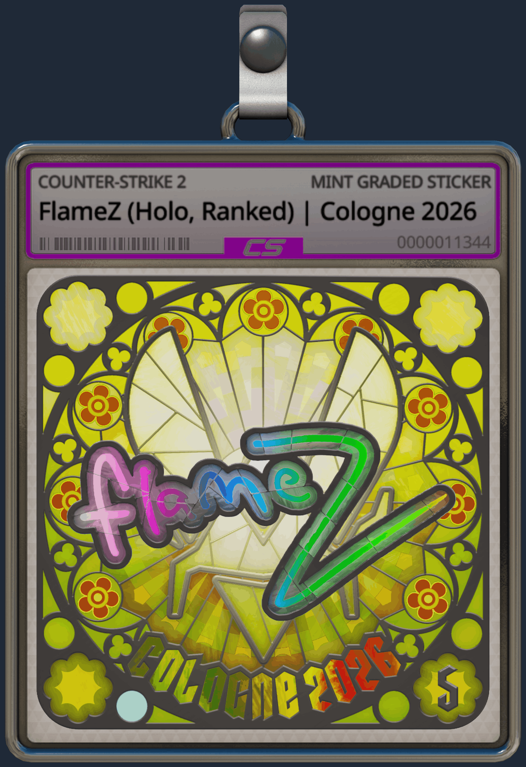 Sticker | FlameZ (Holo, Ranked) | Cologne 2026 Image
