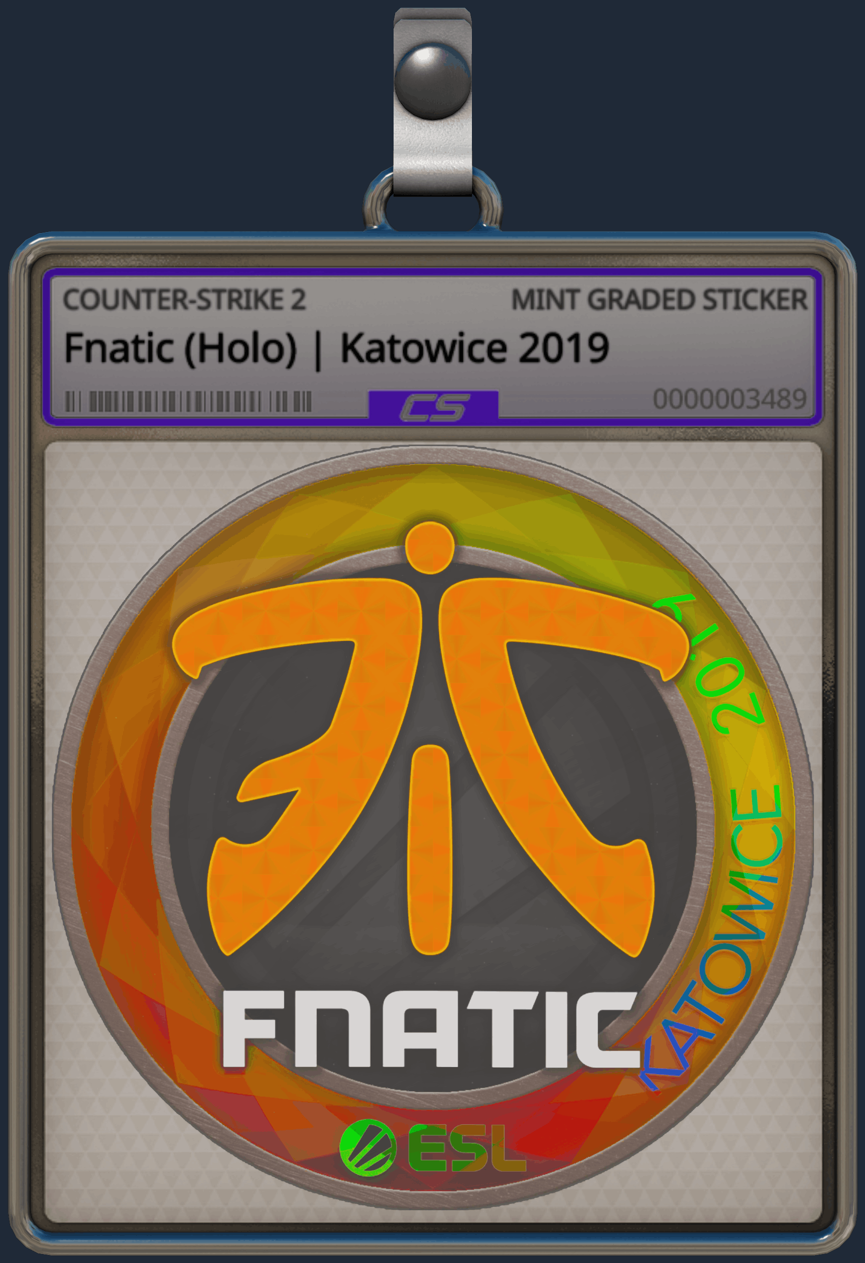 Sticker | Fnatic (Holo) | Katowice 2019 Image