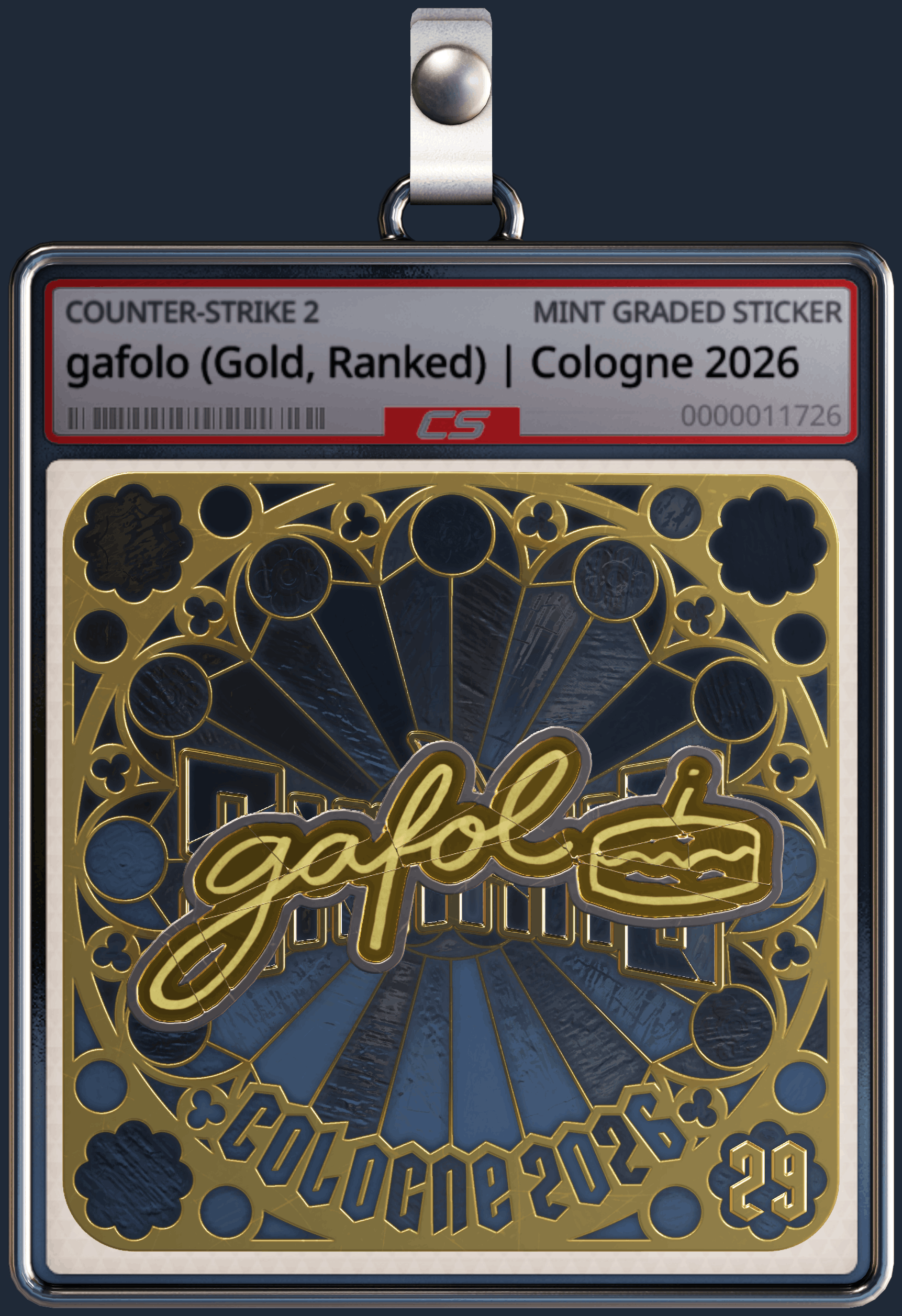 Sticker | gafolo (Gold, Ranked) | Cologne 2026 Image