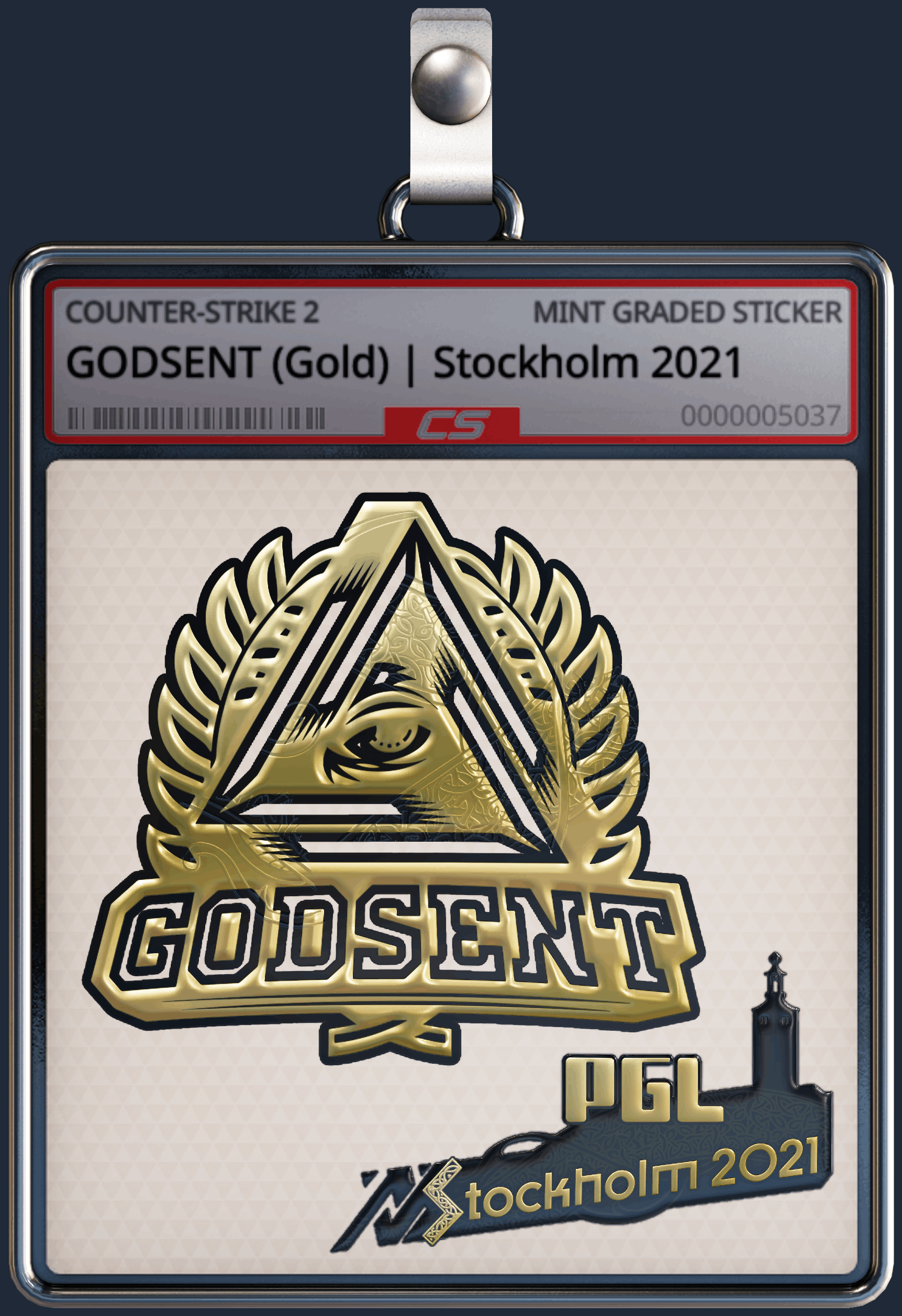 Sticker | GODSENT (Gold) | Stockholm 2021 Image