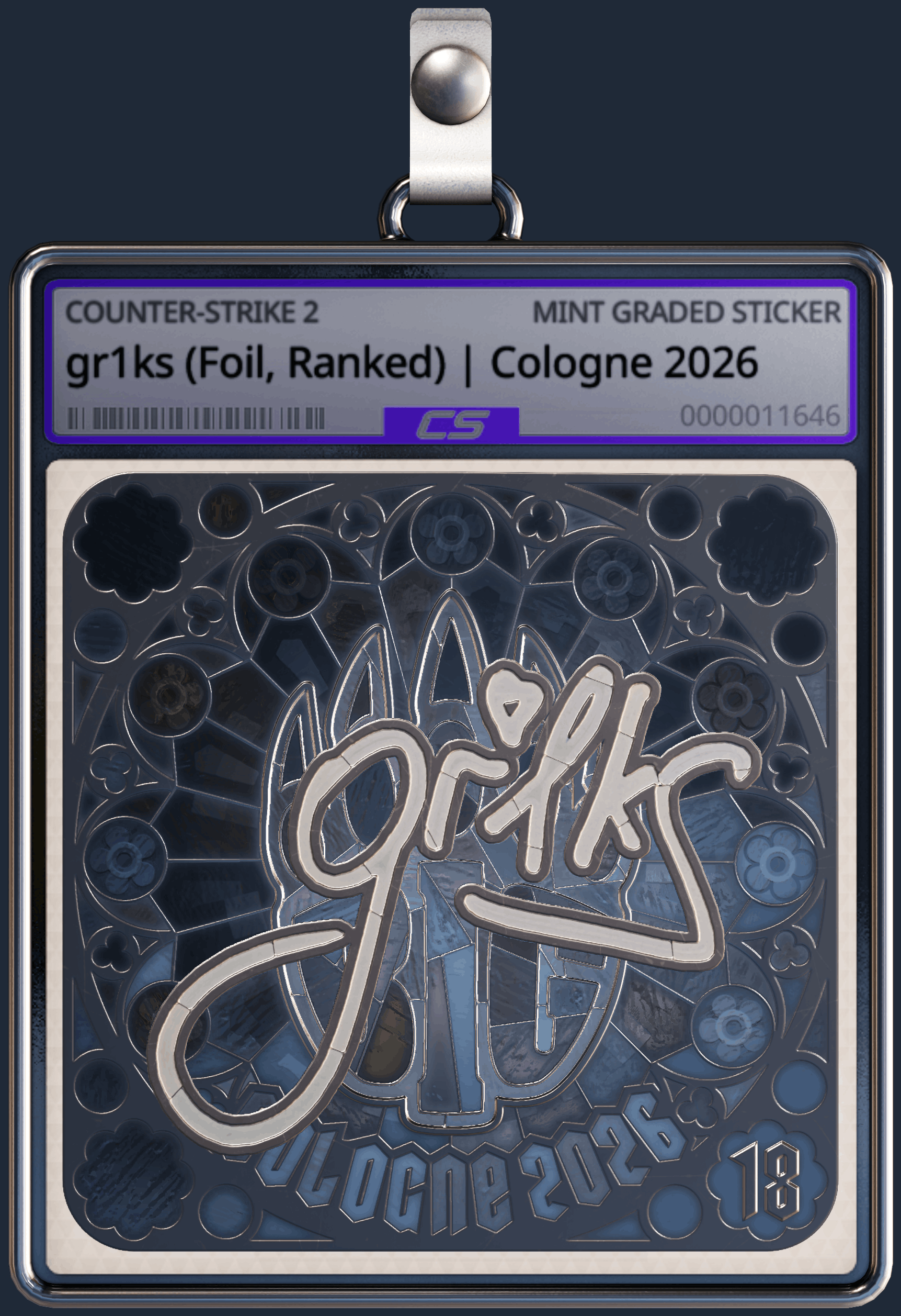 Sticker | gr1ks (Foil, Ranked) | Cologne 2026 Image