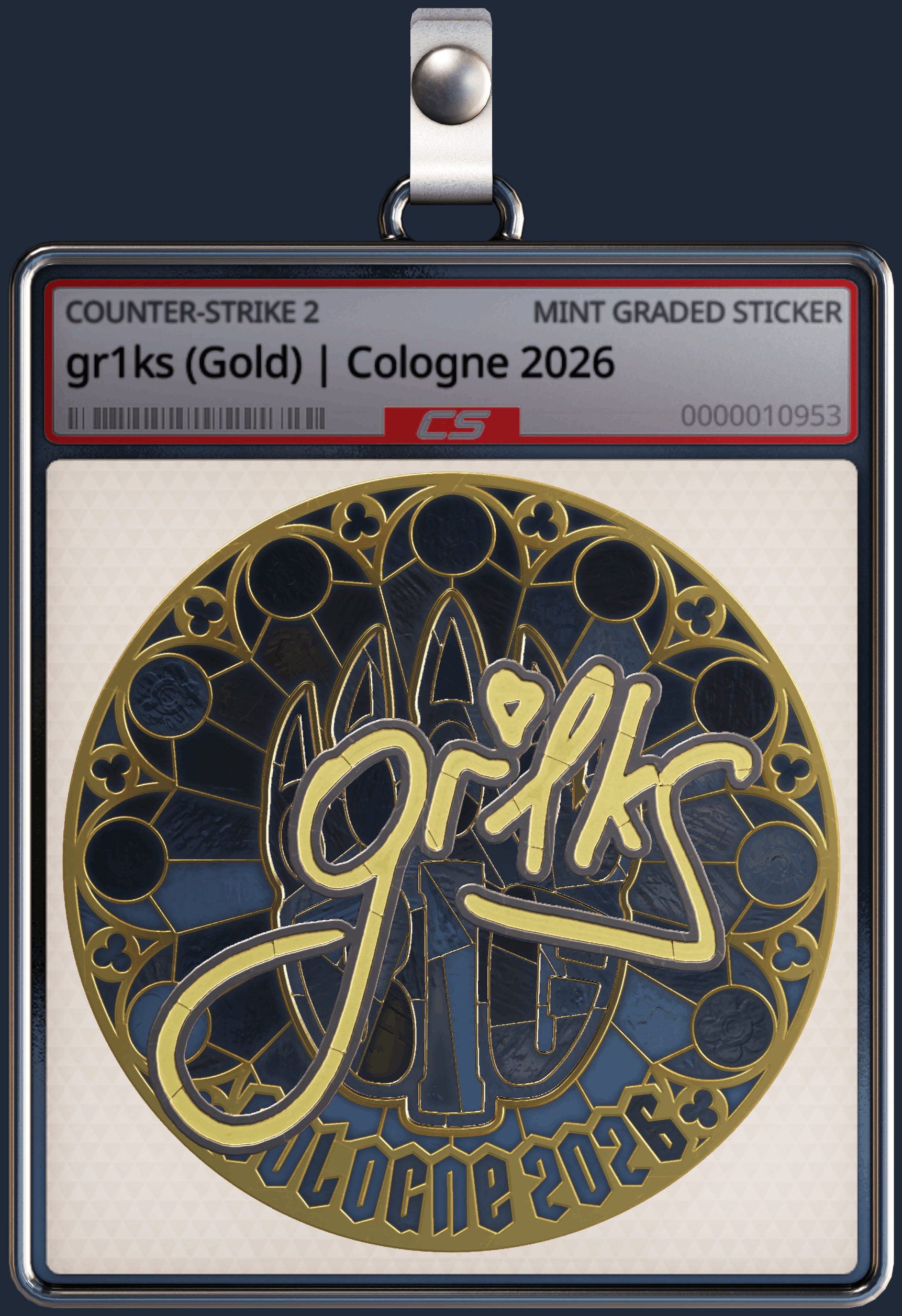 Sticker | gr1ks (Gold) | Cologne 2026 Image