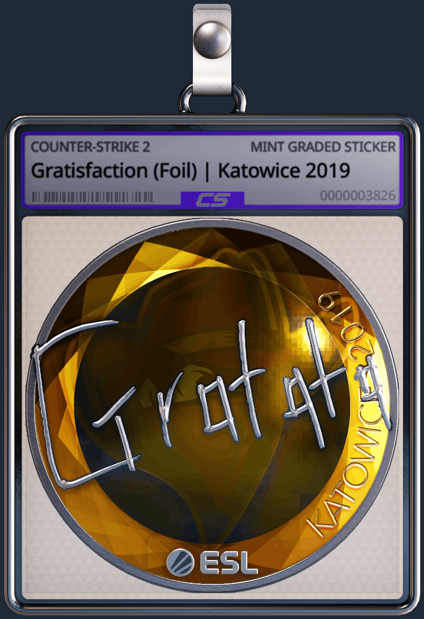 Sticker | Gratisfaction (Foil) | Katowice 2019 Image