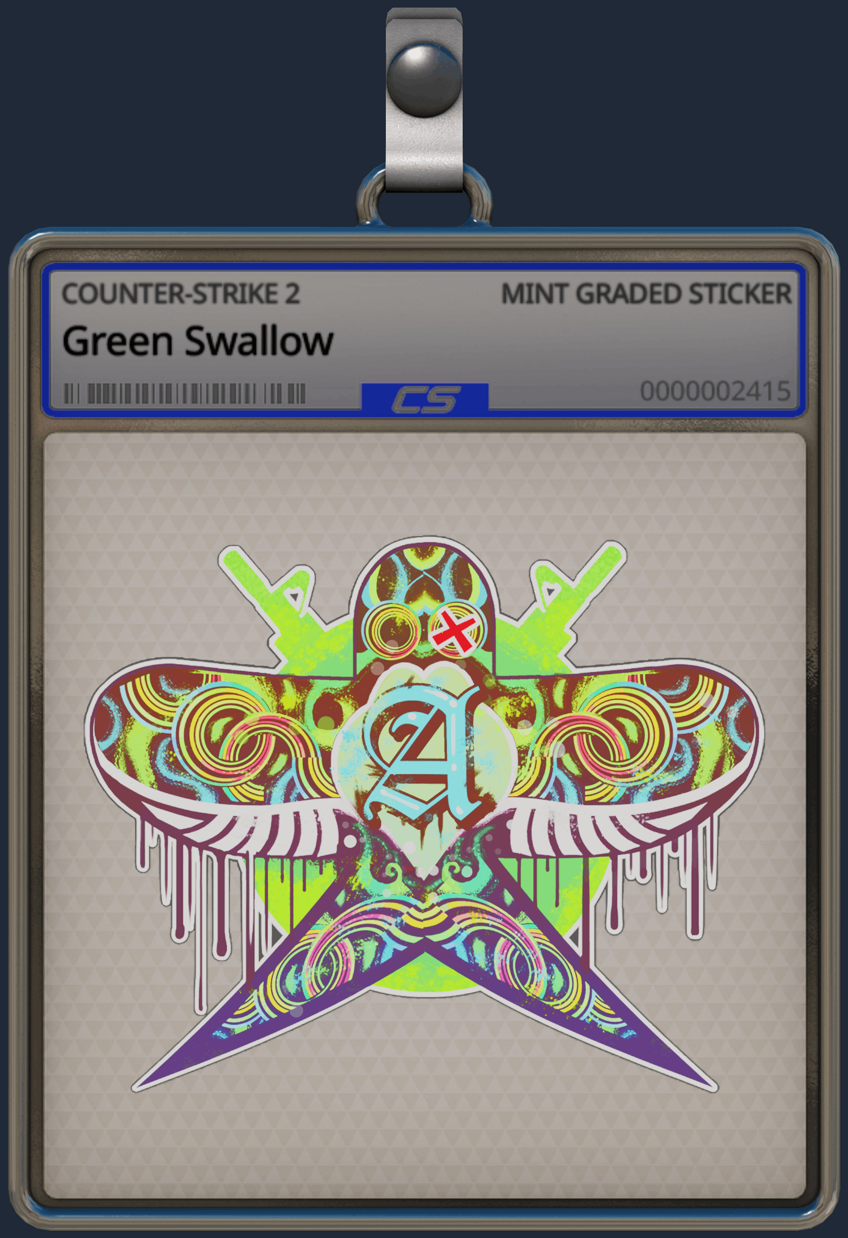 Sticker | Green Swallow Image