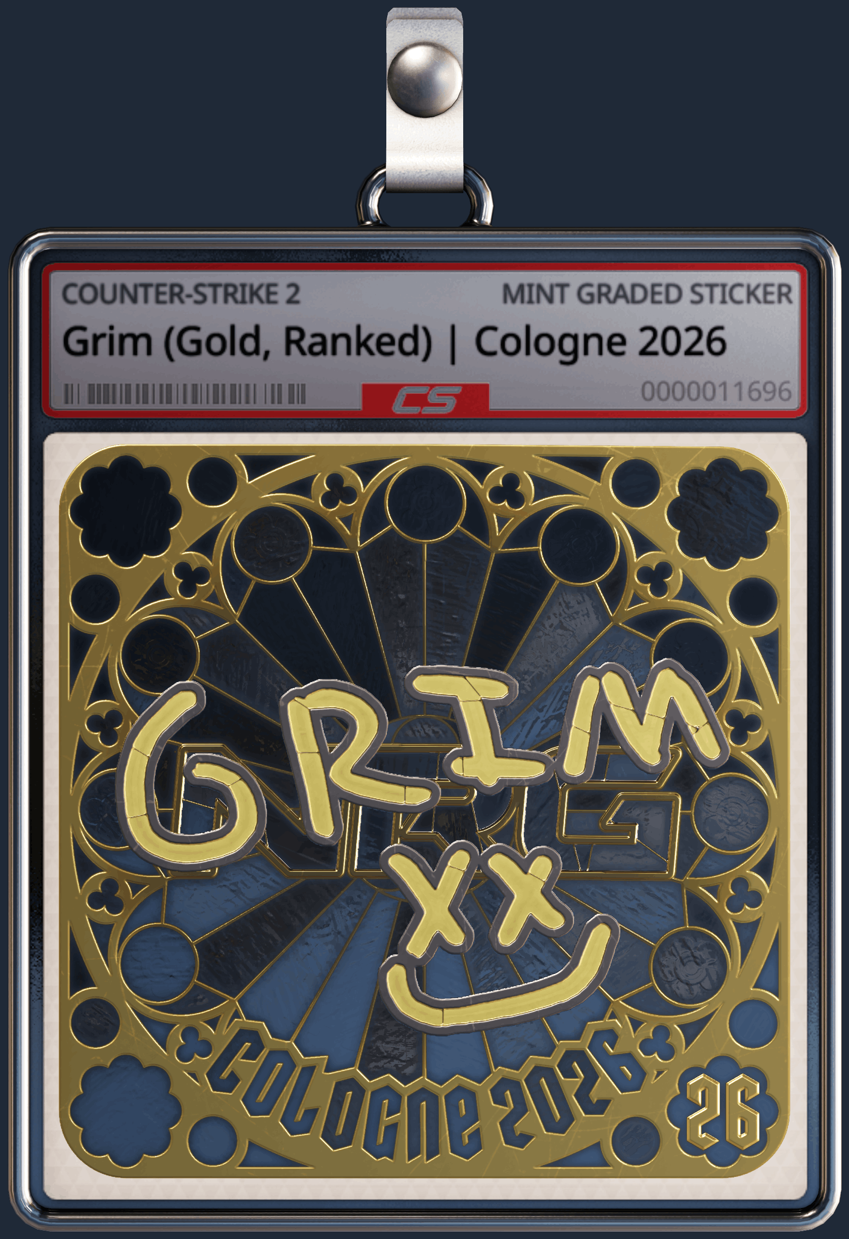 Sticker | Grim (Gold, Ranked) | Cologne 2026 Image