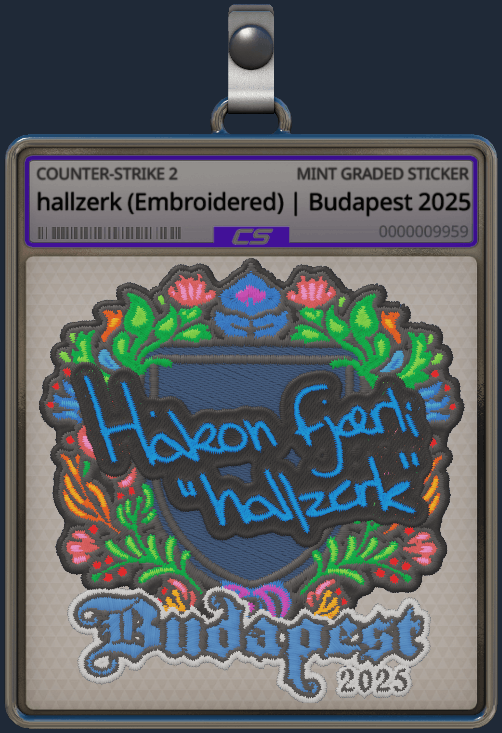 Sticker | hallzerk (Embroidered) | Budapest 2025 Image