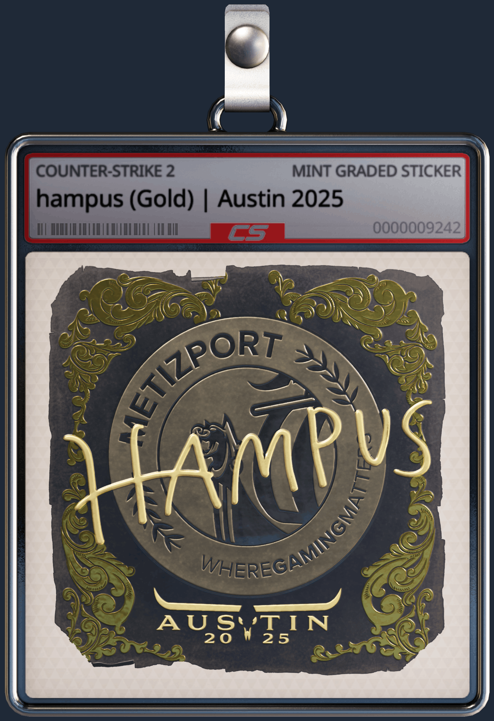 Sticker | hampus (Gold) | Austin 2025 Image