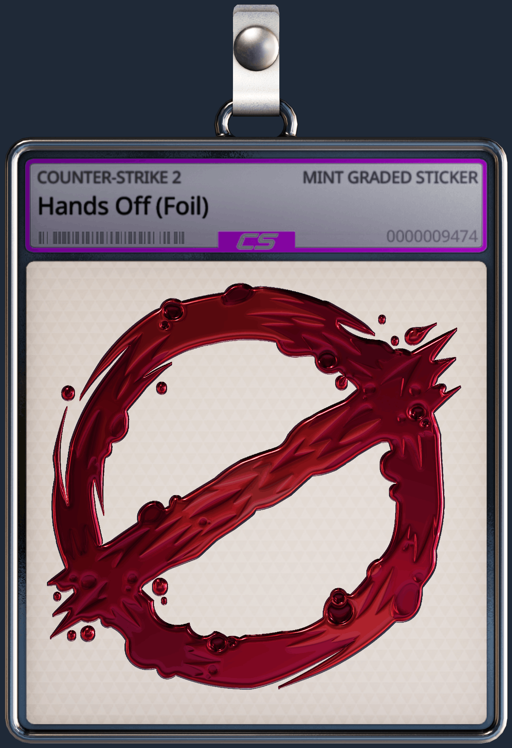 Sticker | Hands Off (Foil) Image