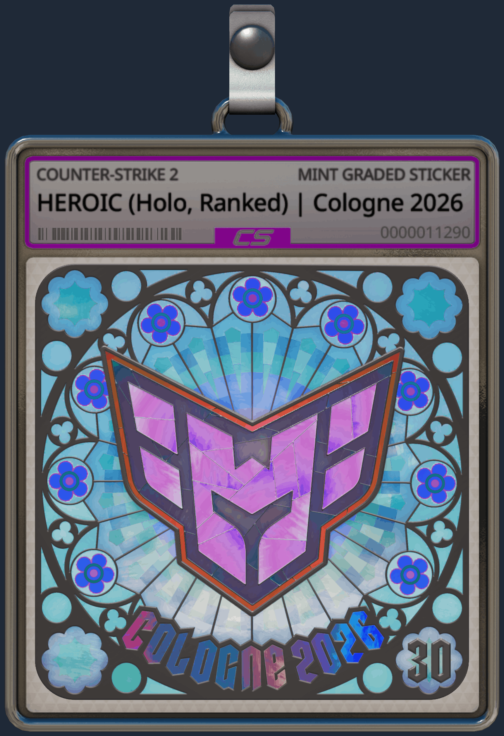 Sticker | HEROIC (Holo, Ranked) | Cologne 2026 Image