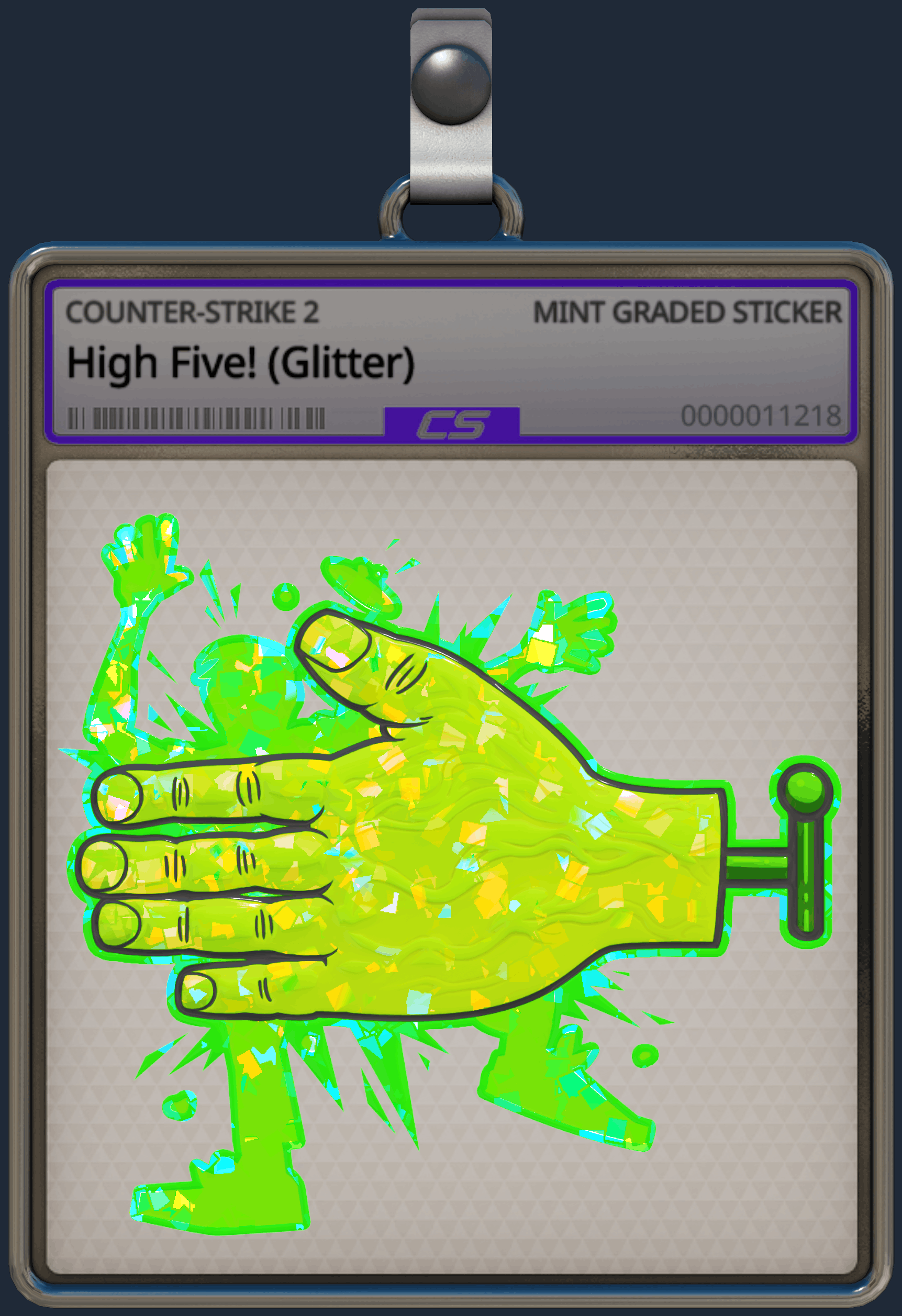 Sticker | High Five! (Glitter) Image