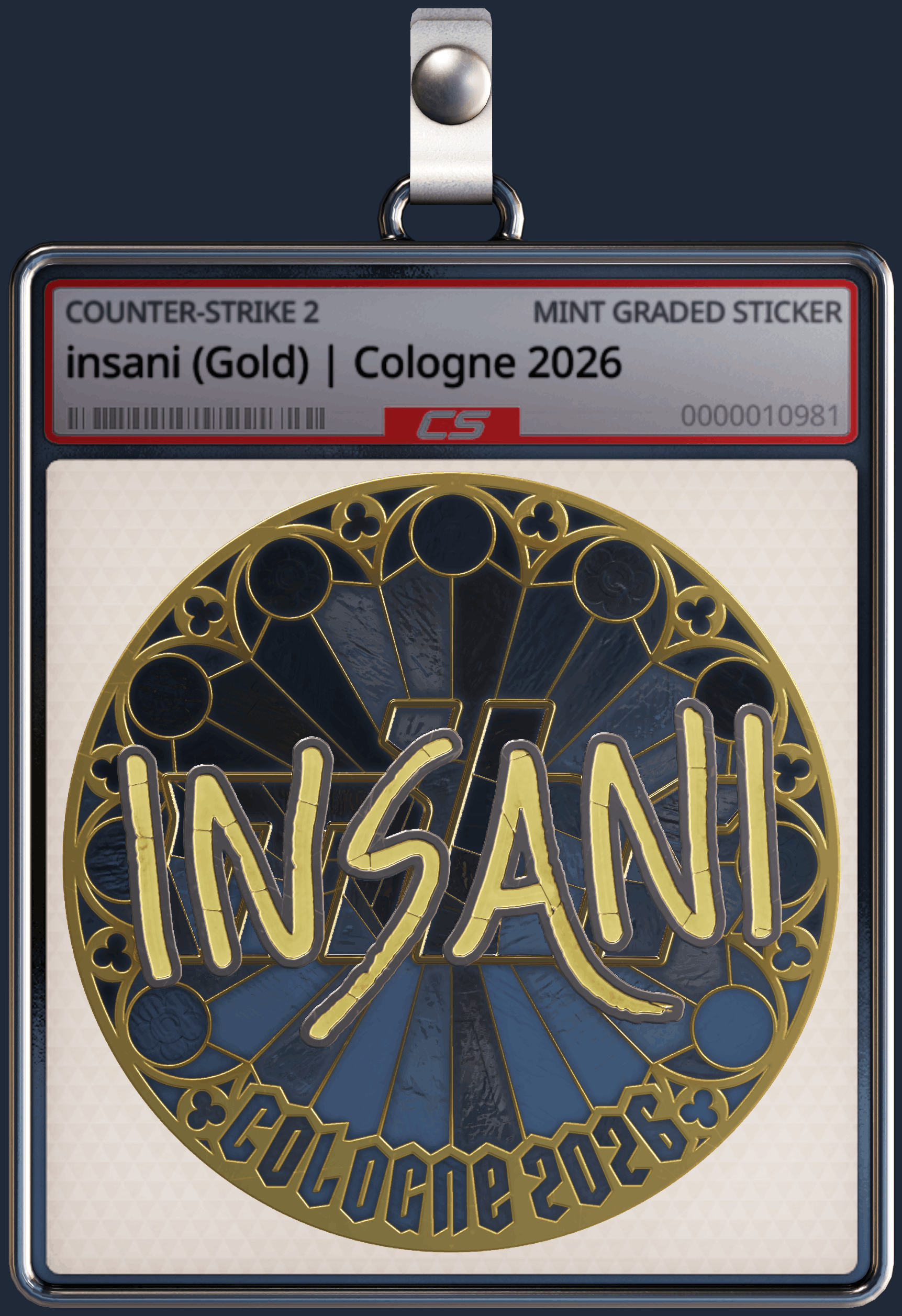 Sticker | insani (Gold) | Cologne 2026 Image
