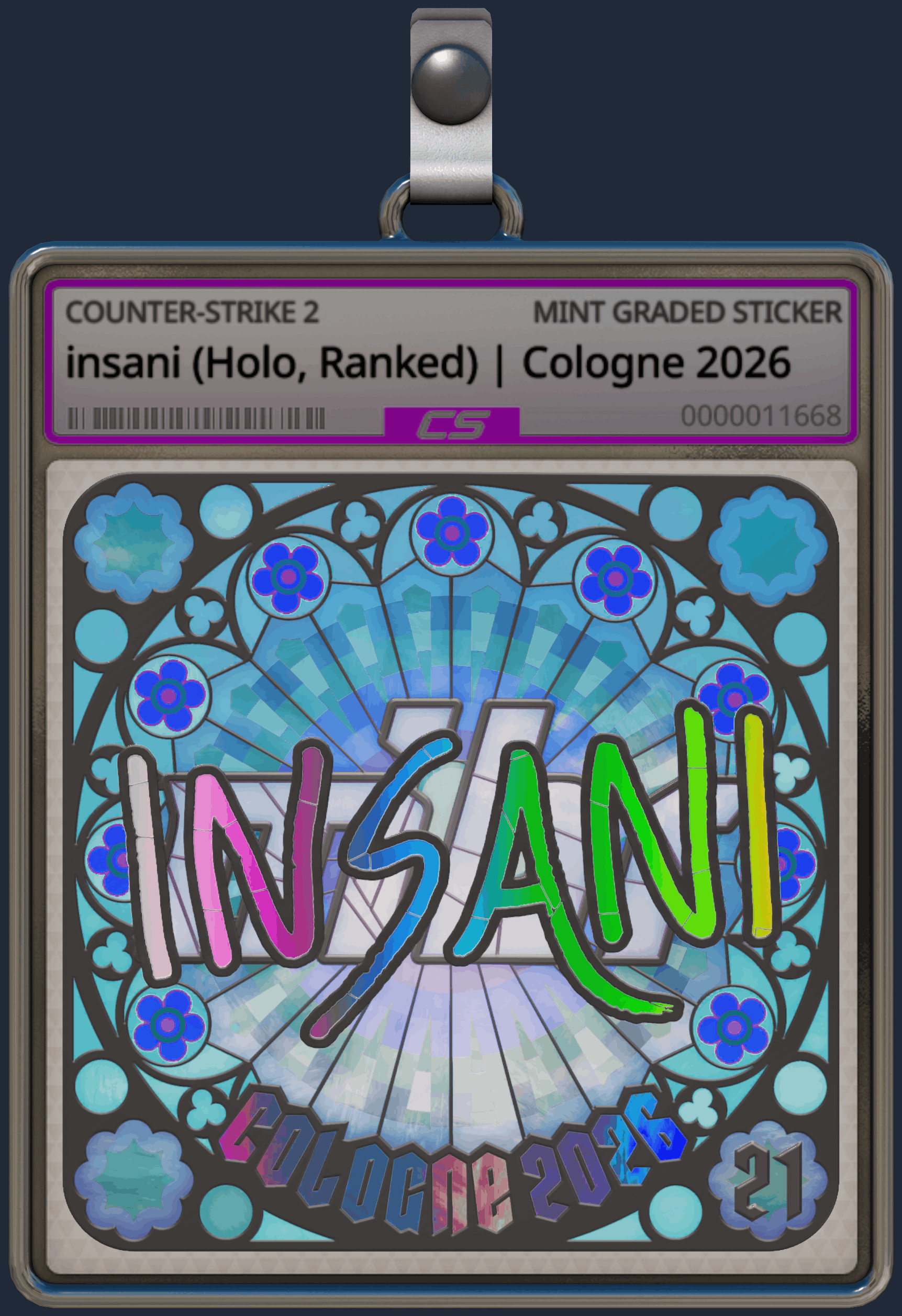 Sticker | insani (Holo, Ranked) | Cologne 2026 Image
