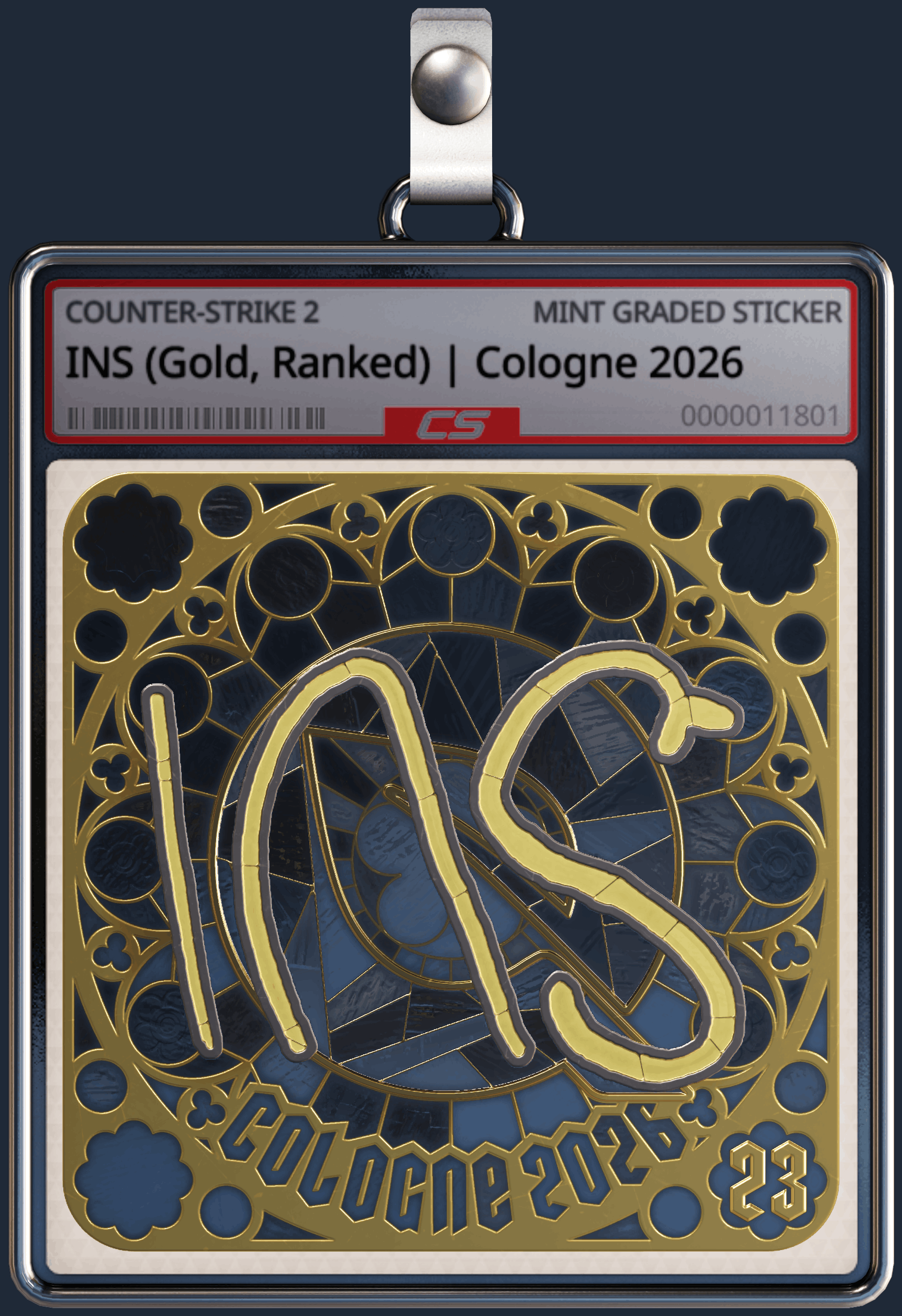 Sticker | INS (Gold, Ranked) | Cologne 2026 Image