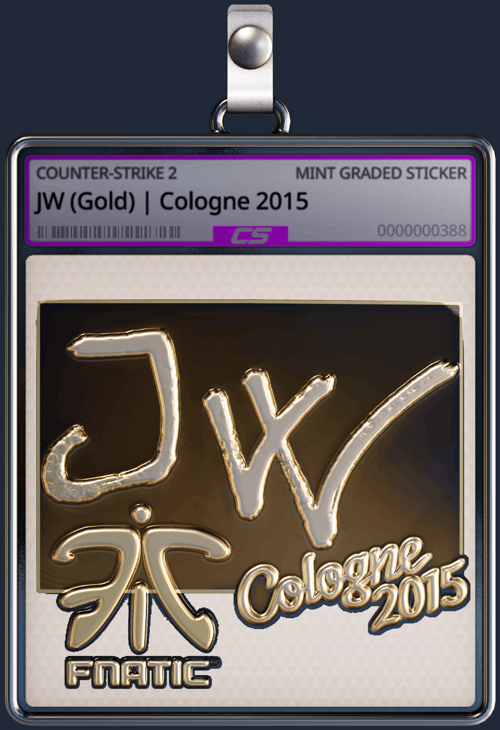 Sticker | JW (Gold) | Cologne 2015 Image