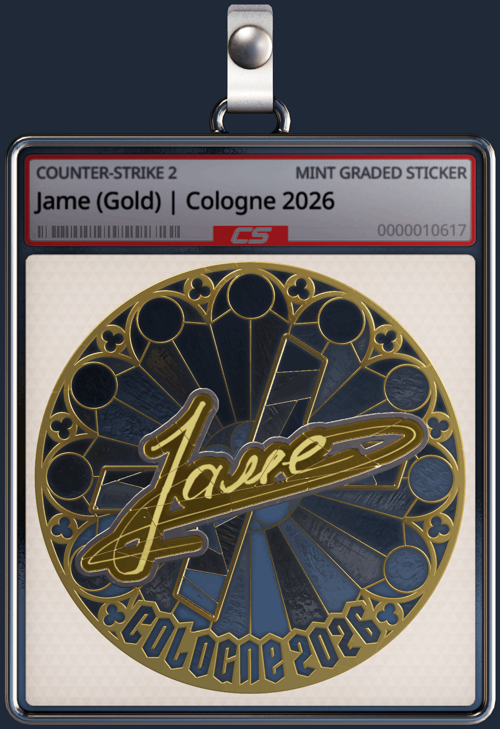 Sticker | Jame (Gold) | Cologne 2026 Image
