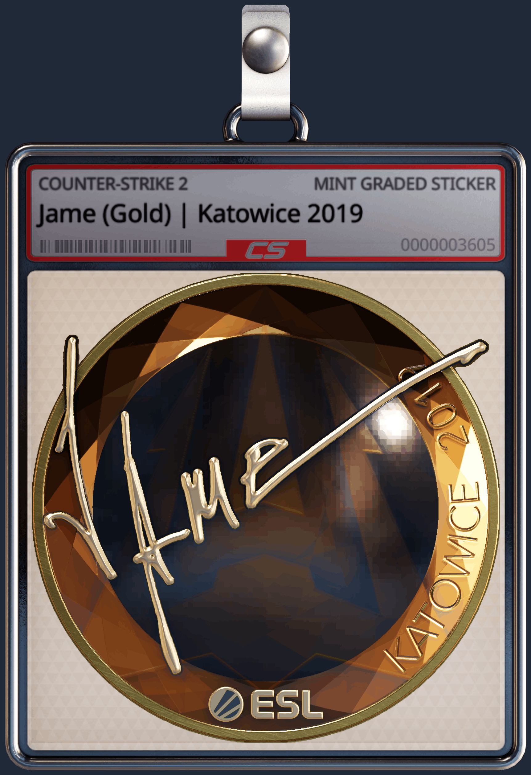 Sticker | Jame (Gold) | Katowice 2019 Image