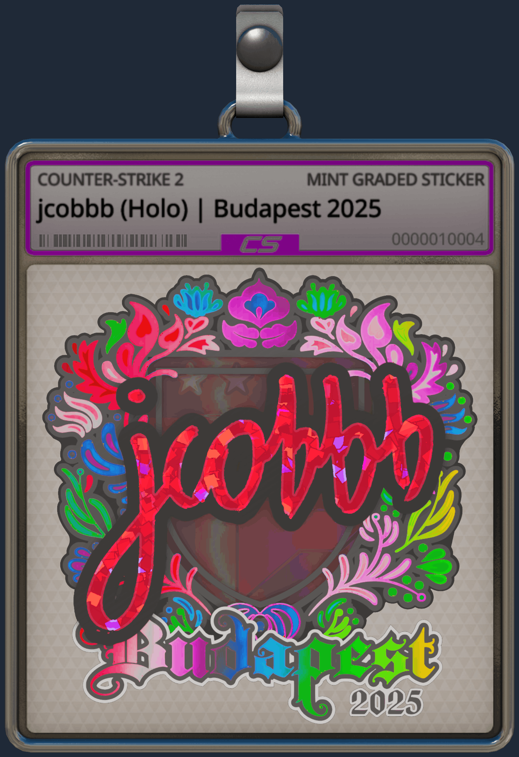 Sticker | jcobbb (Holo) | Budapest 2025 Image