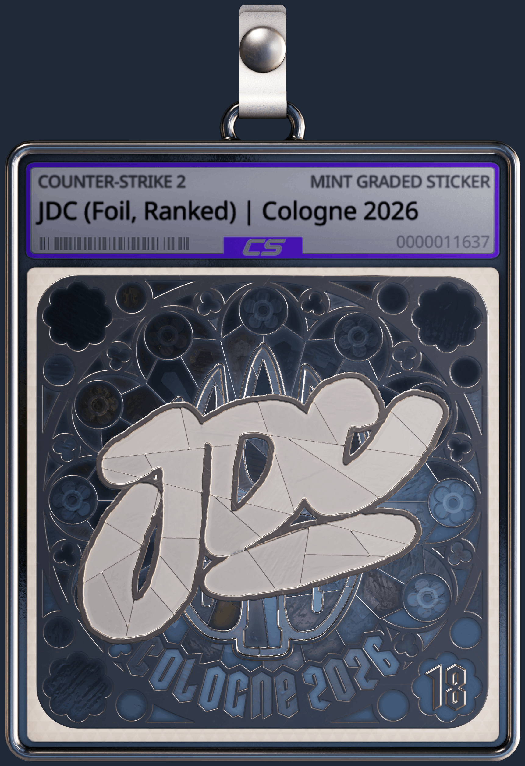 Sticker | JDC (Foil, Ranked) | Cologne 2026 Image