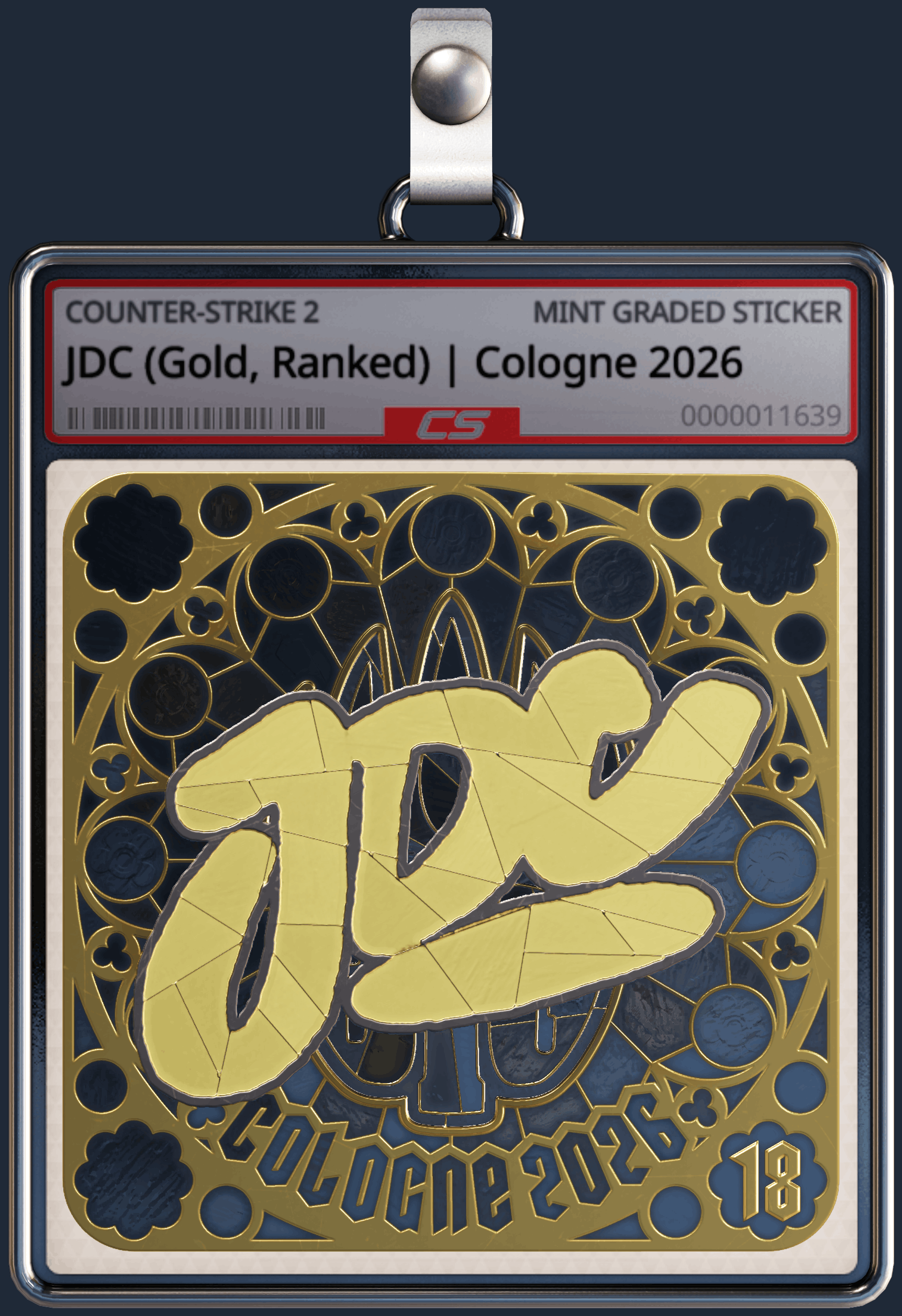 Sticker | JDC (Gold, Ranked) | Cologne 2026 Image