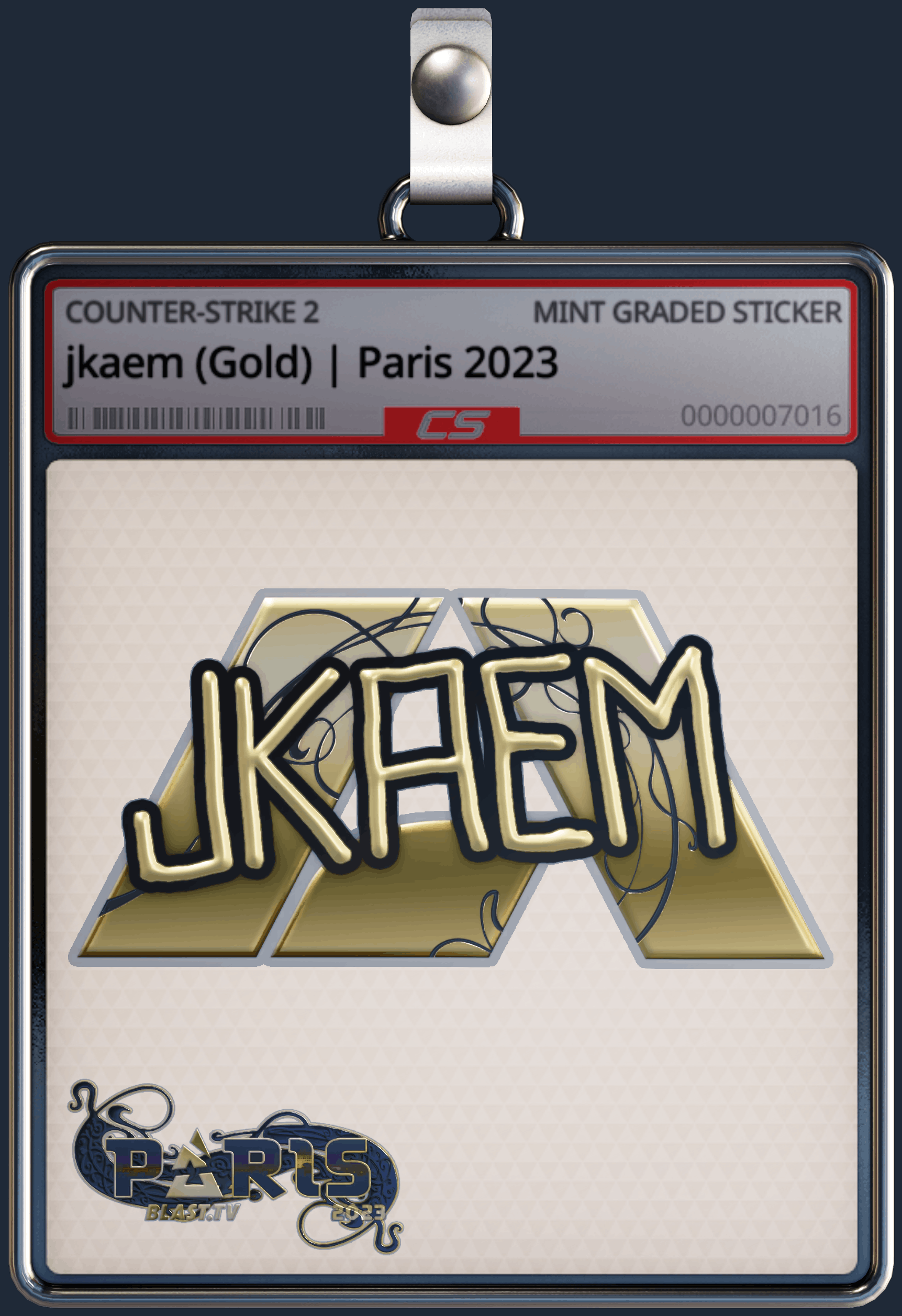 Sticker | jkaem (Gold) | Paris 2023 Image