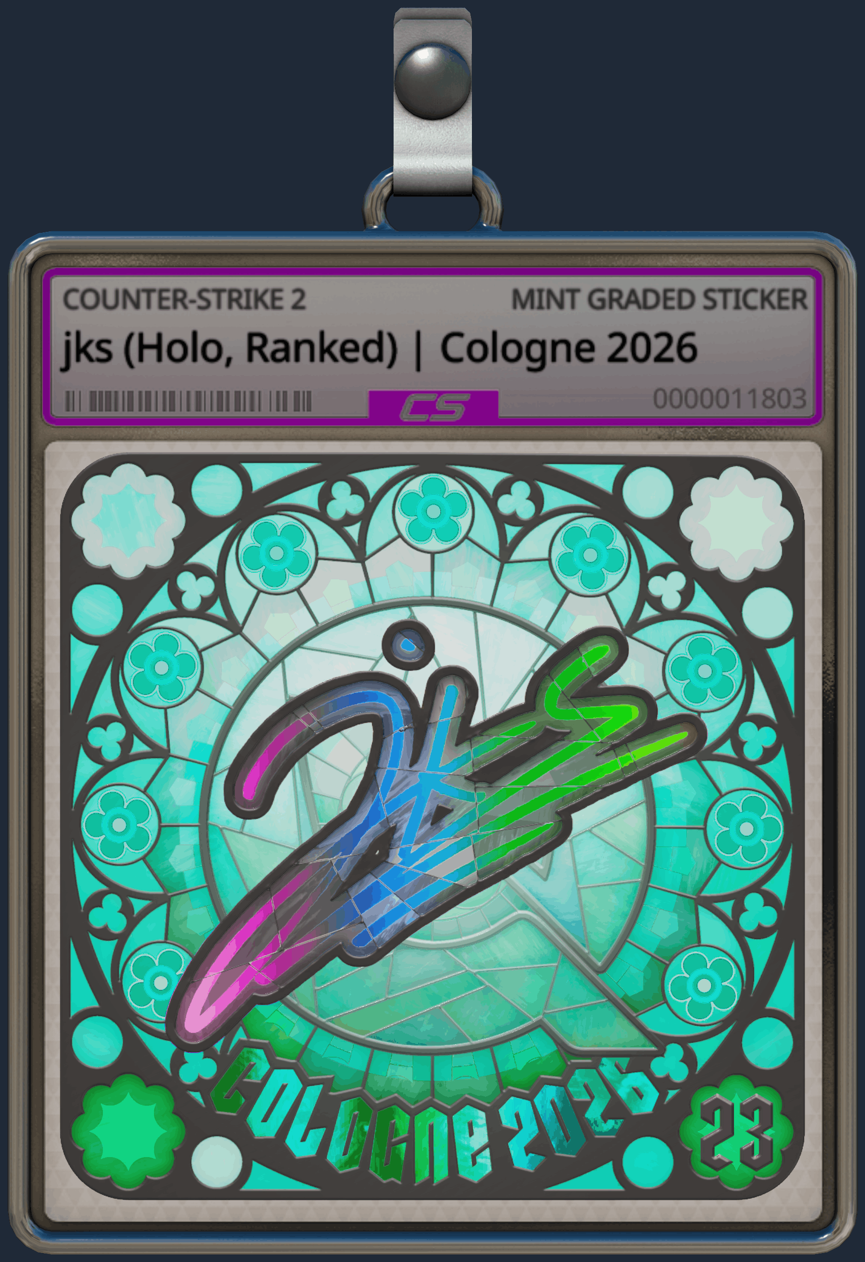 Sticker | jks (Holo, Ranked) | Cologne 2026 Image