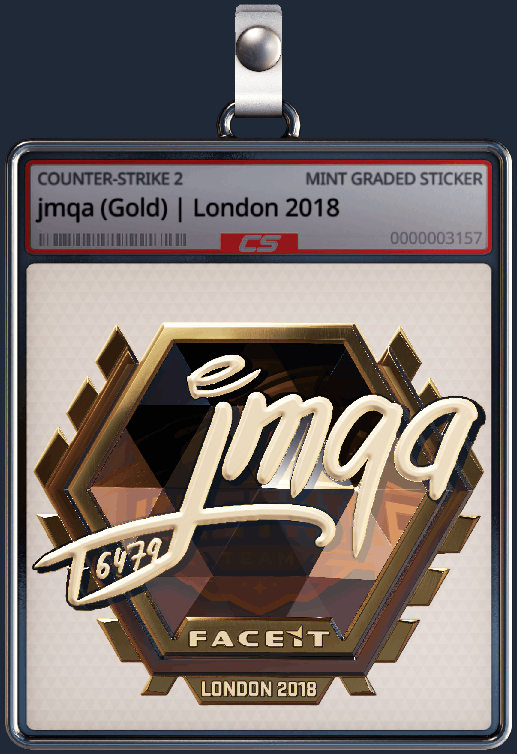 Sticker | jmqa (Gold) | London 2018 Image