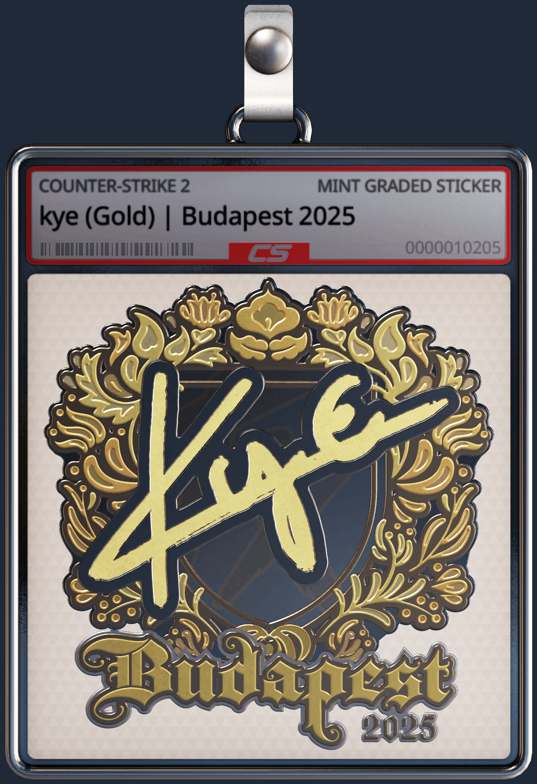 Sticker | kye (Gold) | Budapest 2025 Image
