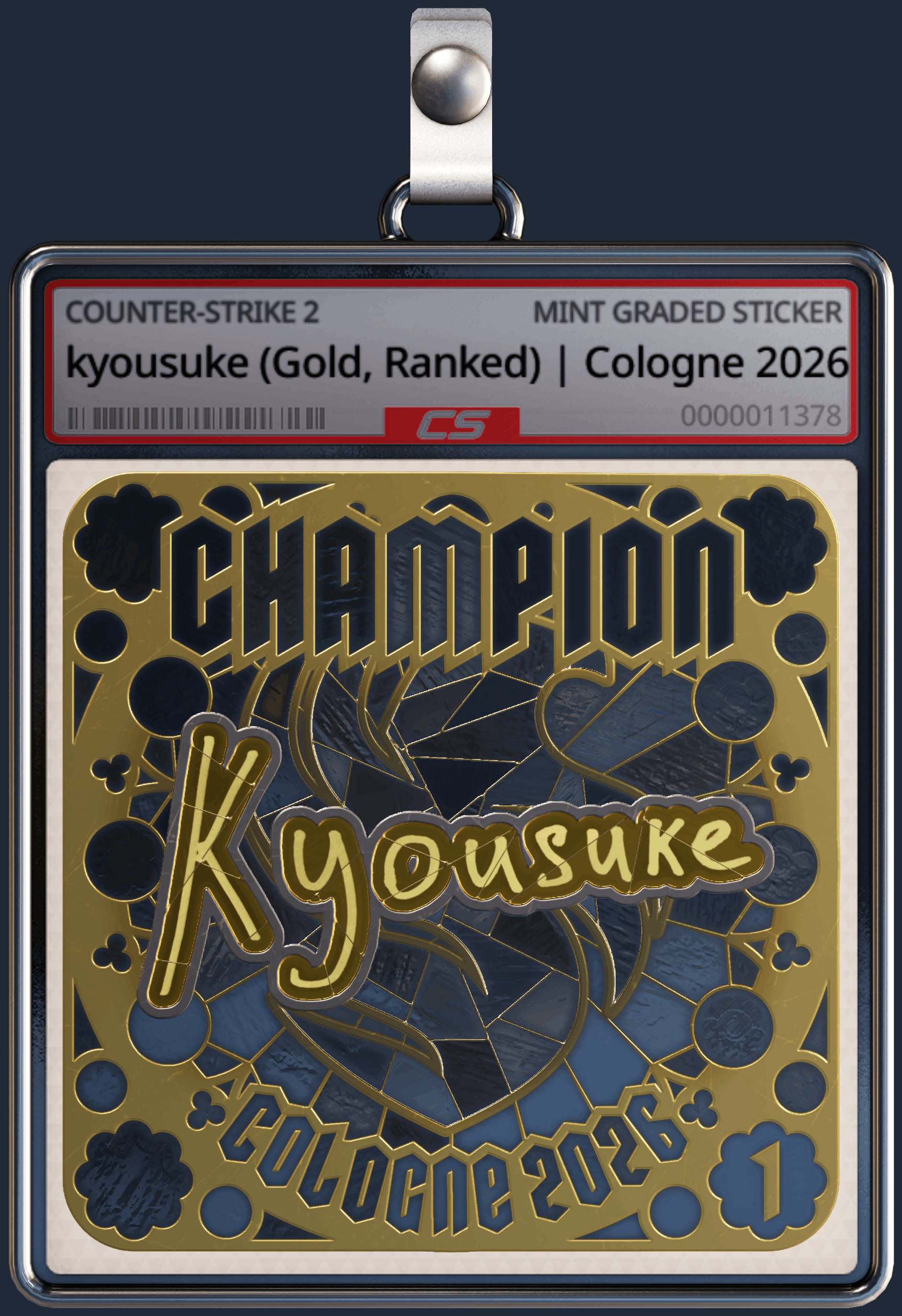 Sticker | kyousuke (Gold, Ranked) | Cologne 2026 Image