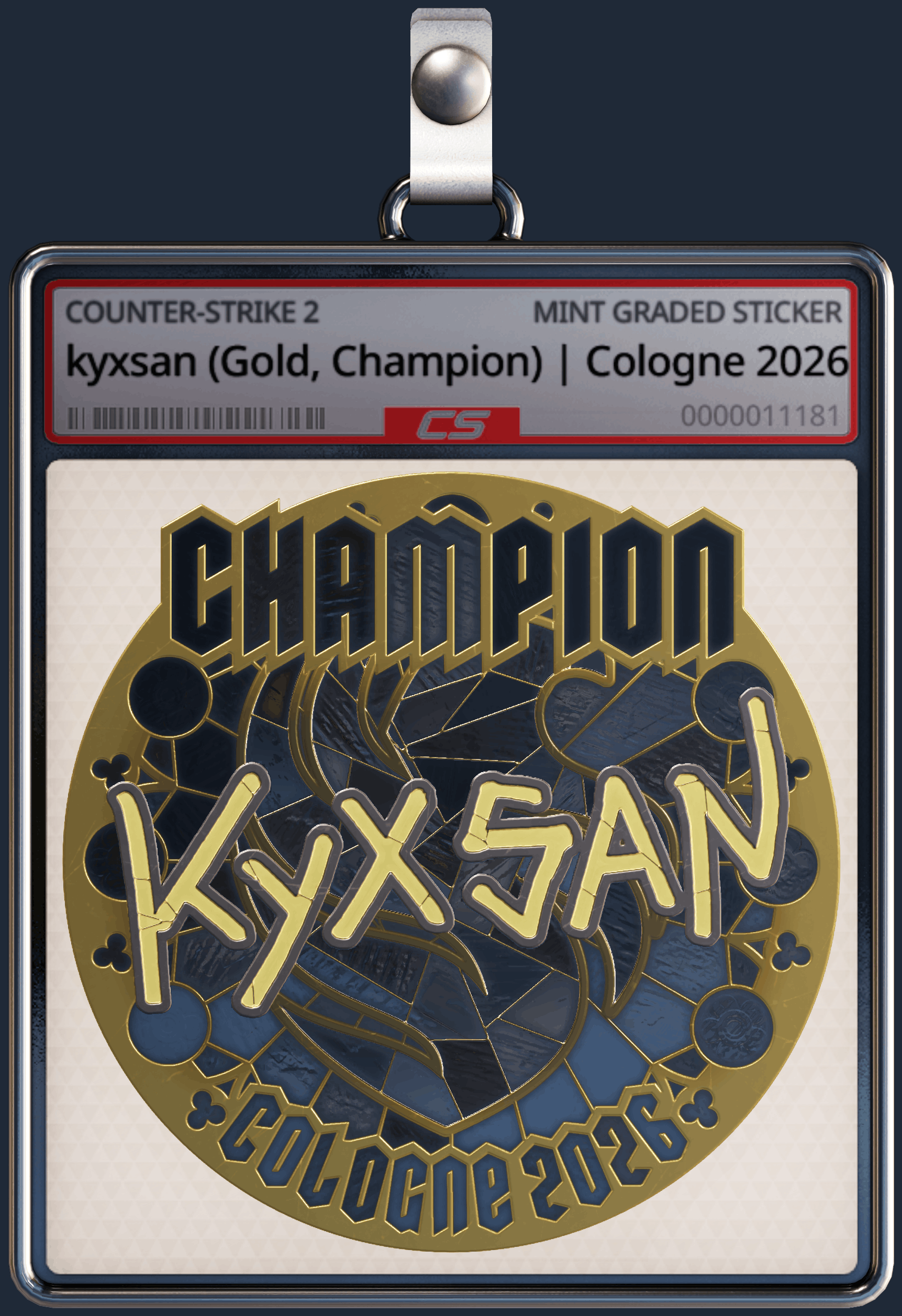 Sticker | kyxsan (Gold, Champion) | Cologne 2026 Image