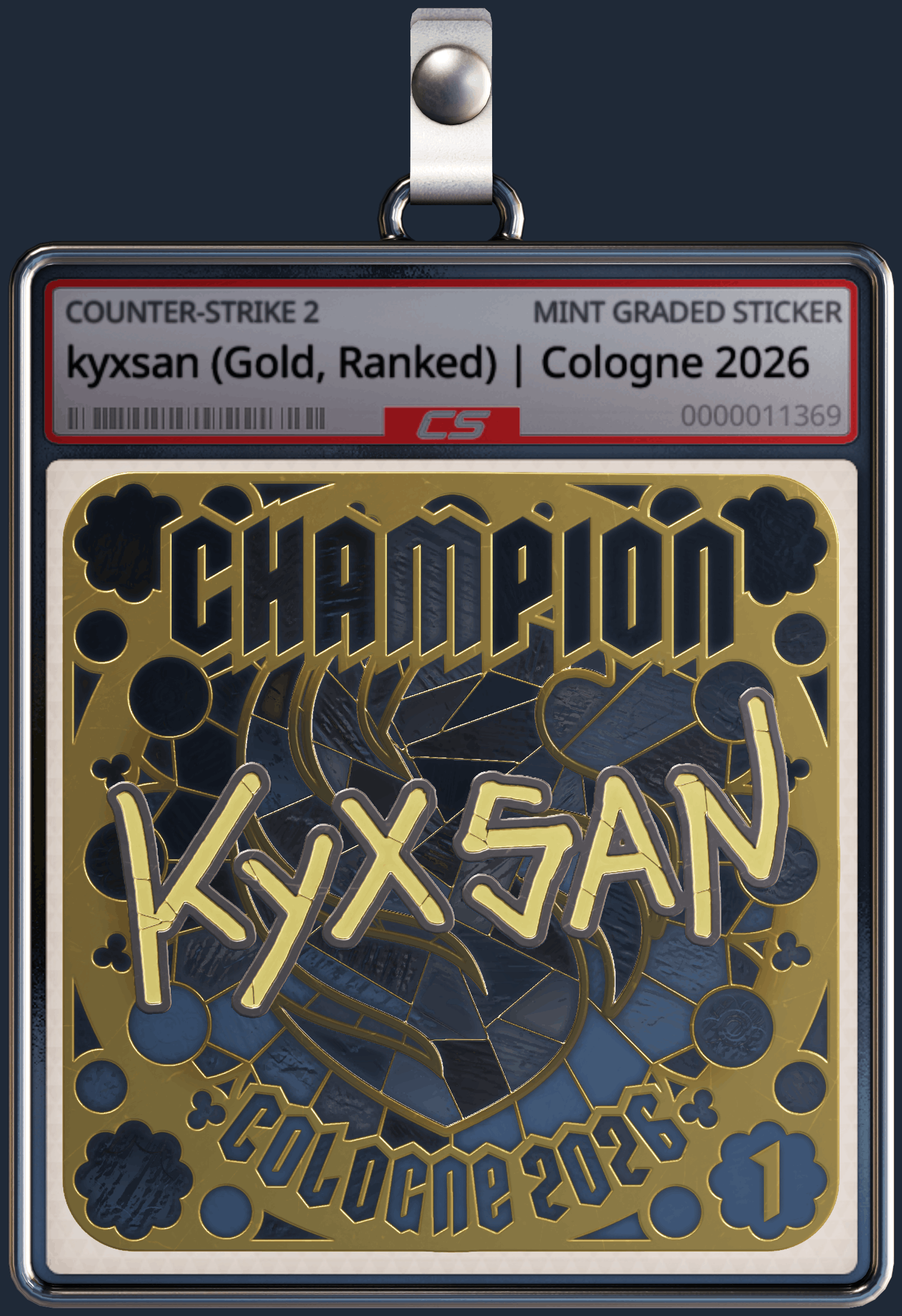 Sticker | kyxsan (Gold, Ranked) | Cologne 2026 Image