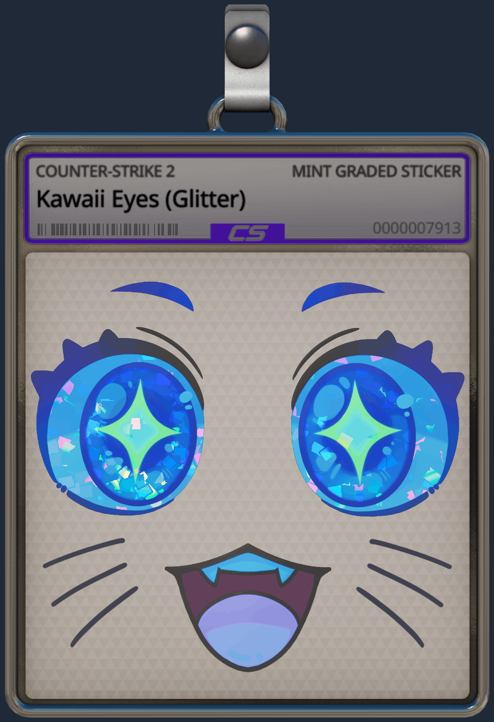 Sticker | Kawaii Eyes (Glitter) Image