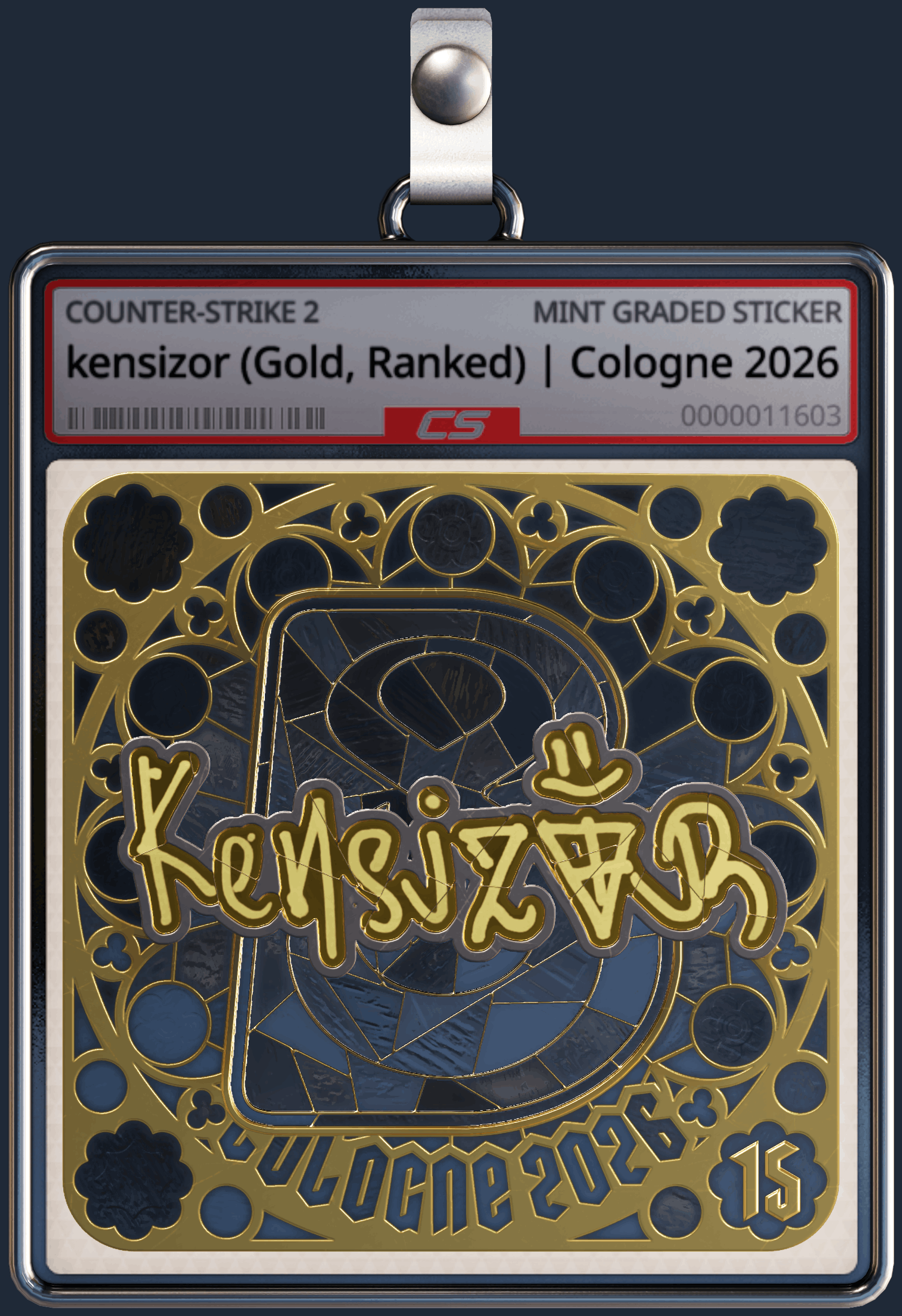 Sticker | kensizor (Gold, Ranked) | Cologne 2026 Image