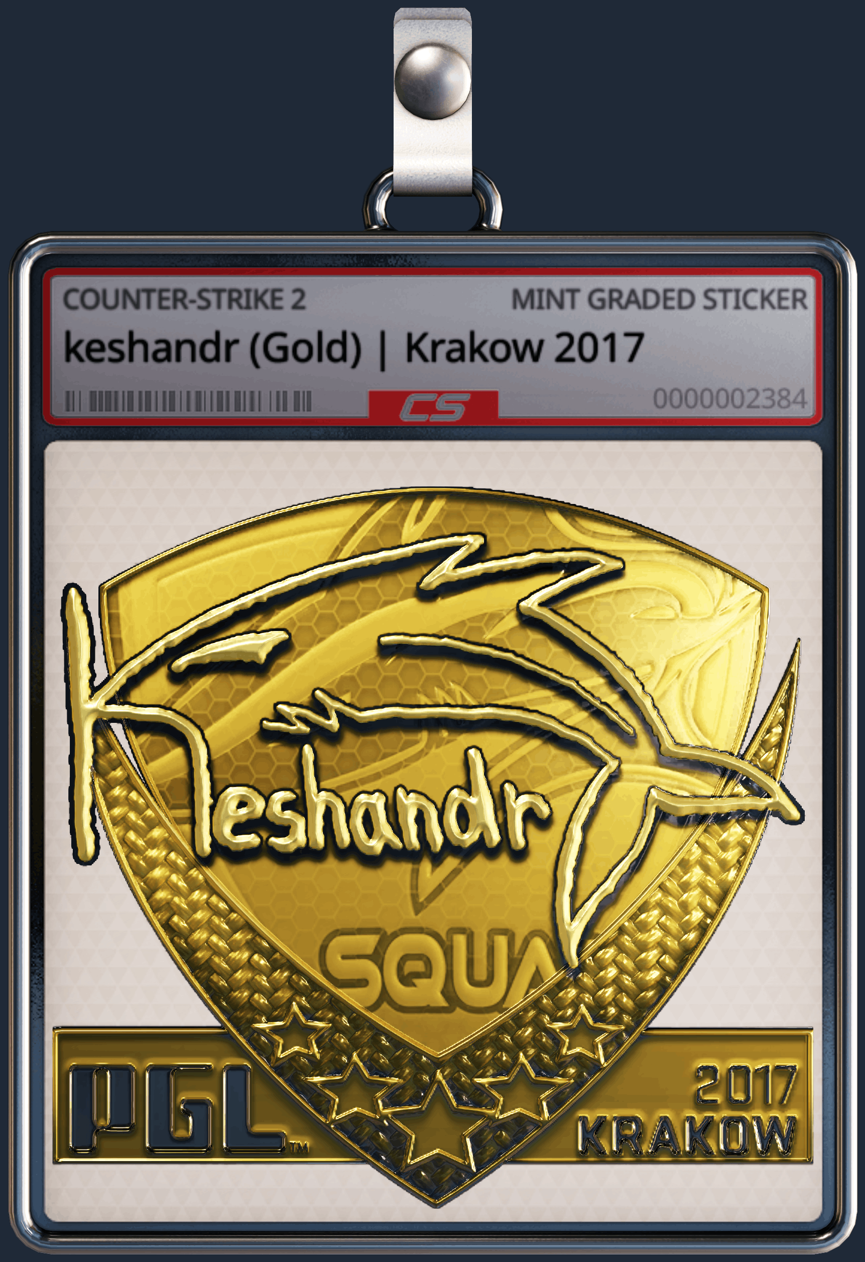 Sticker | keshandr (Gold) | Krakow 2017 Image