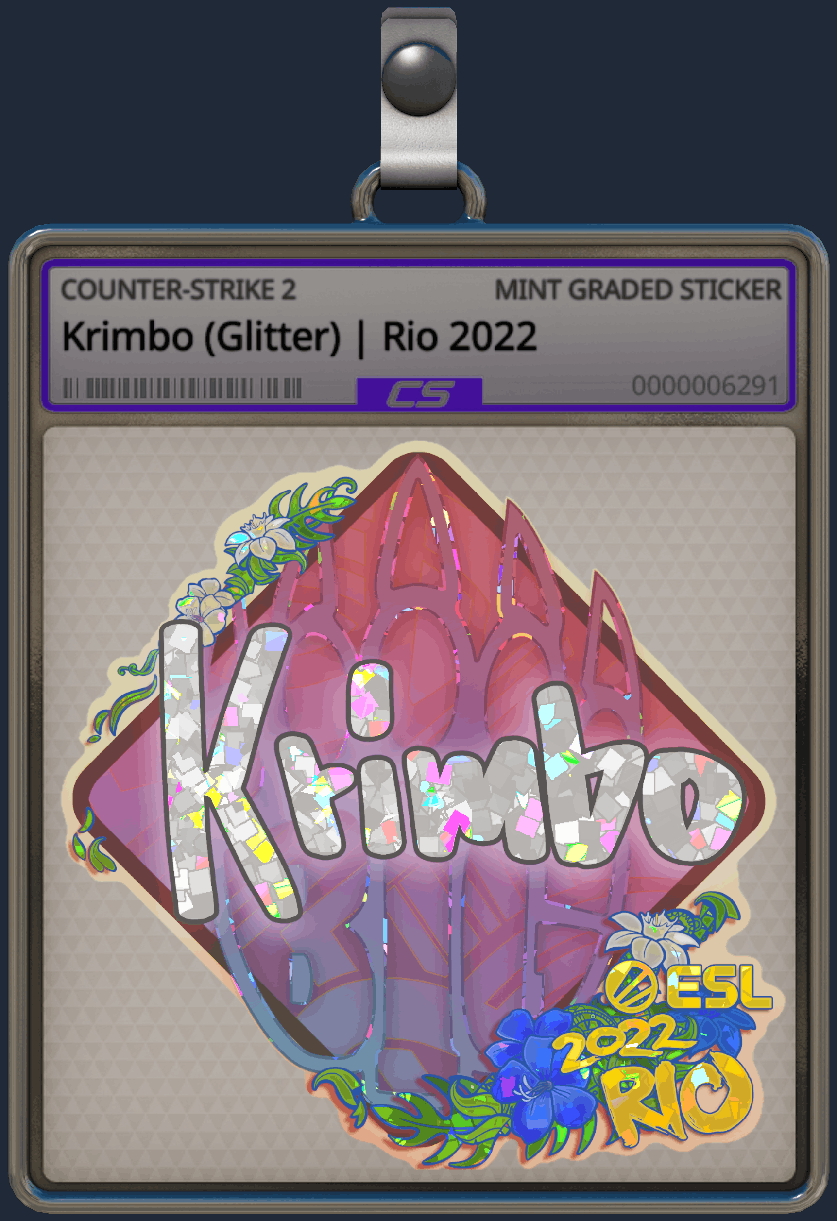 Sticker | Krimbo (Glitter) | Rio 2022 Image