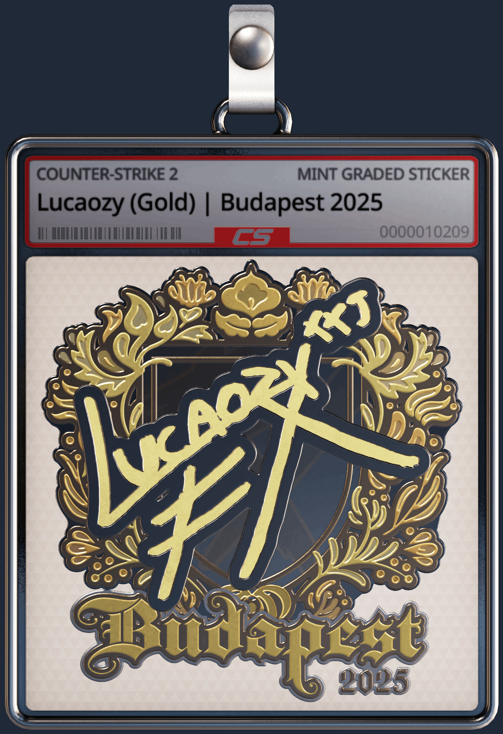 Sticker | Lucaozy (Gold) | Budapest 2025 Image
