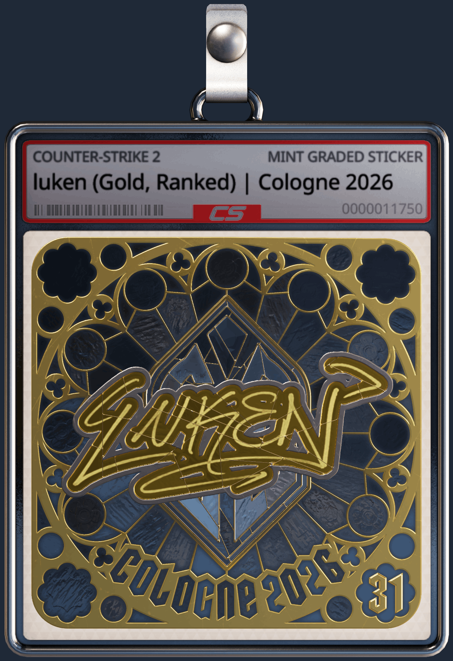 Sticker | luken (Gold, Ranked) | Cologne 2026 Image