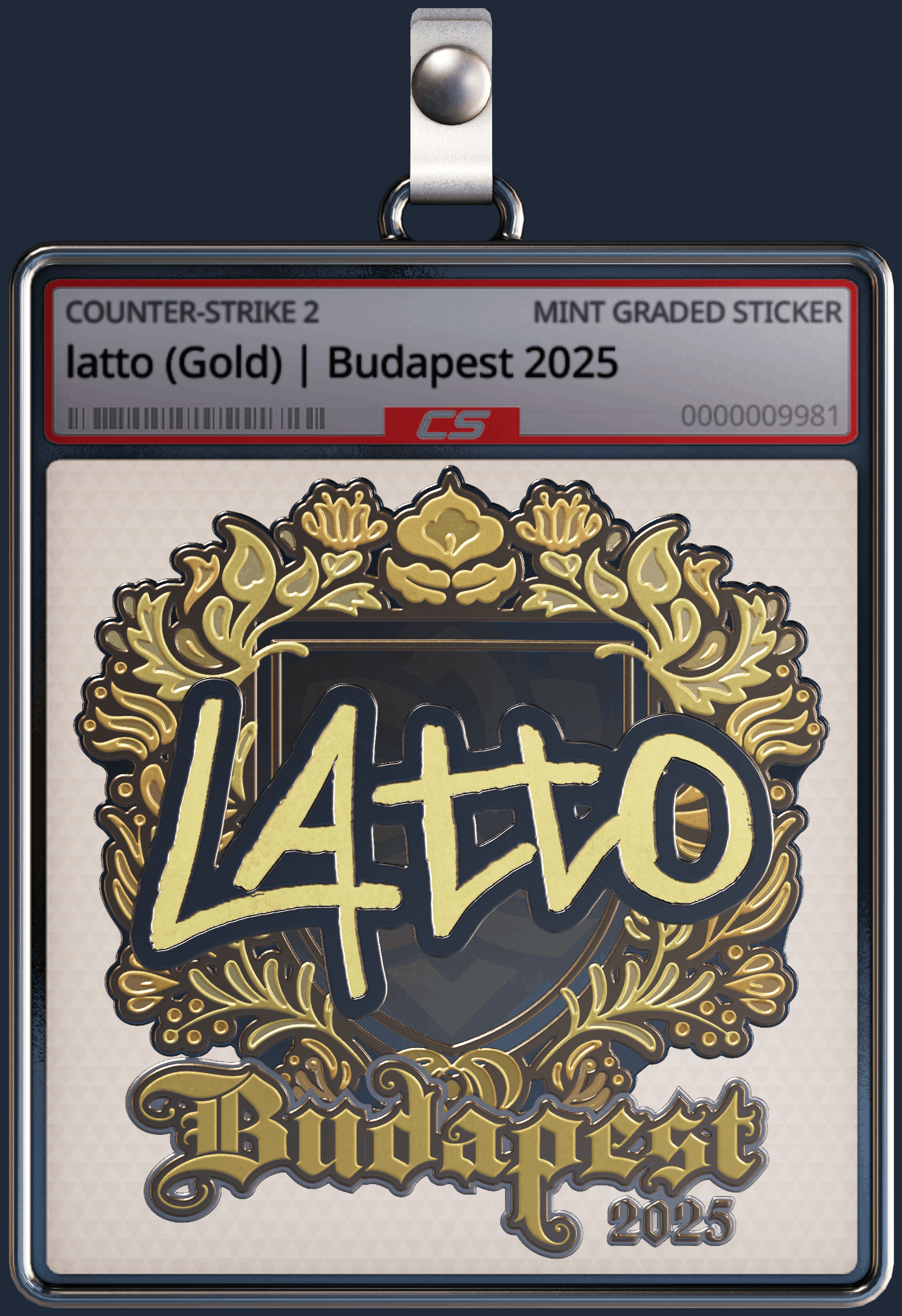 Sticker | latto (Gold) | Budapest 2025 Image
