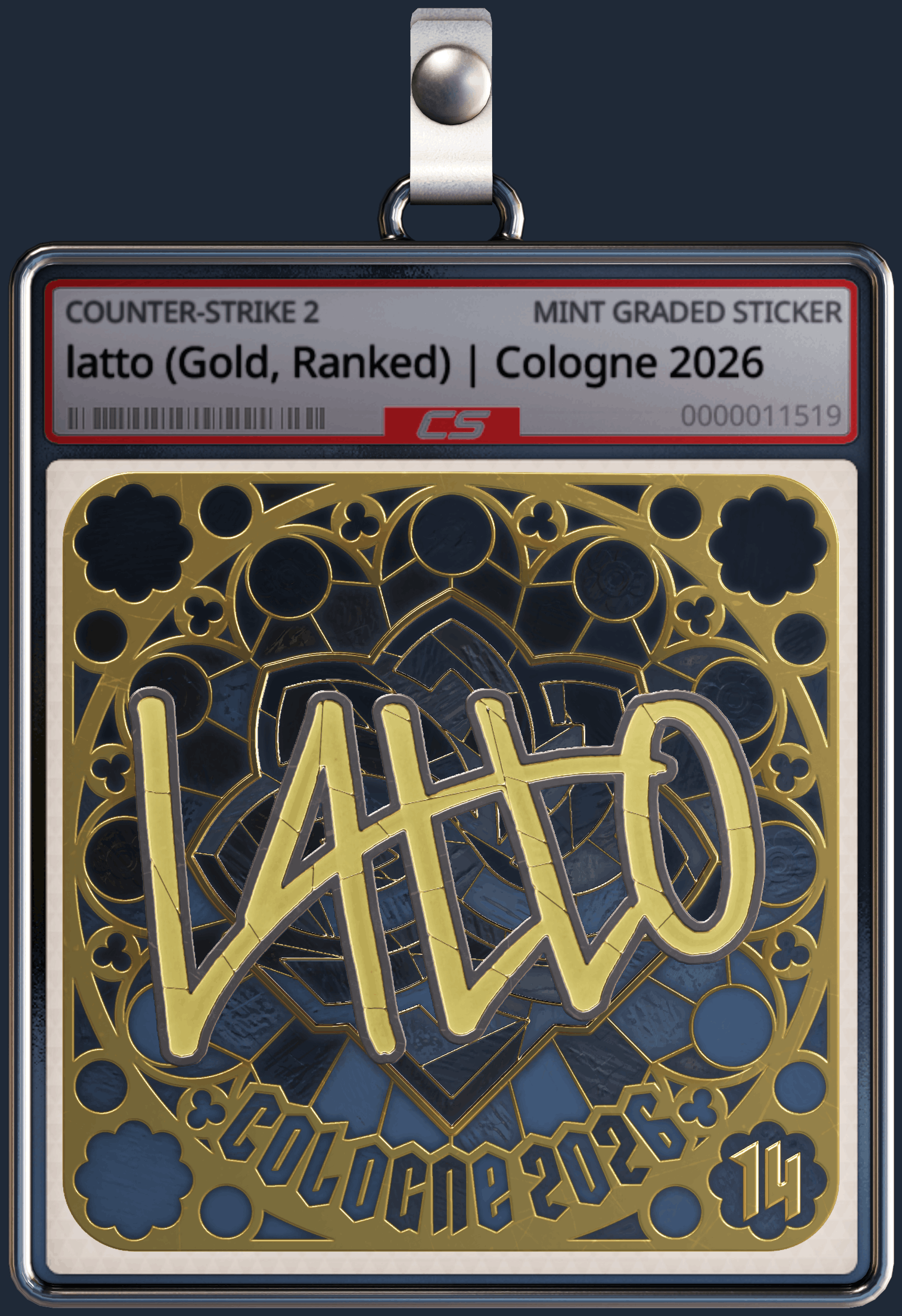 Sticker | latto (Gold, Ranked) | Cologne 2026 Image