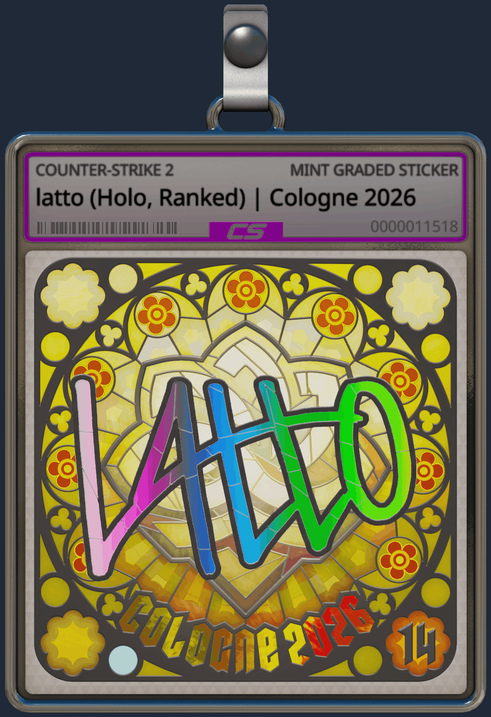 Sticker | latto (Holo, Ranked) | Cologne 2026 Image