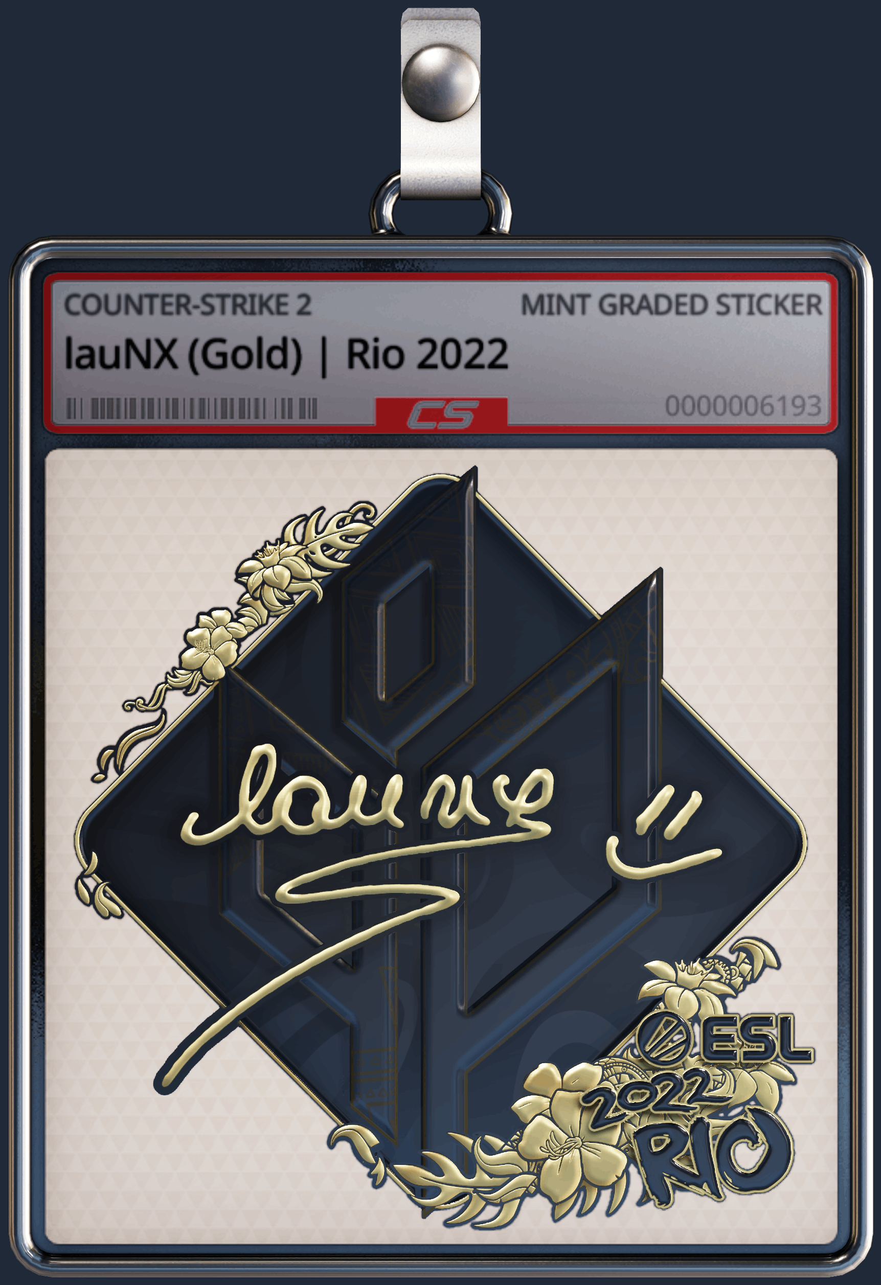 Sticker | lauNX (Gold) | Rio 2022 Image