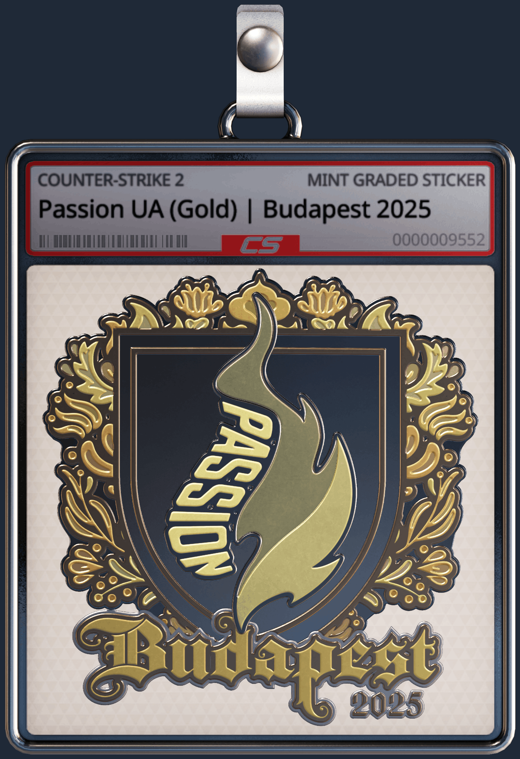 Sticker | Passion UA (Gold) | Budapest 2025 Image