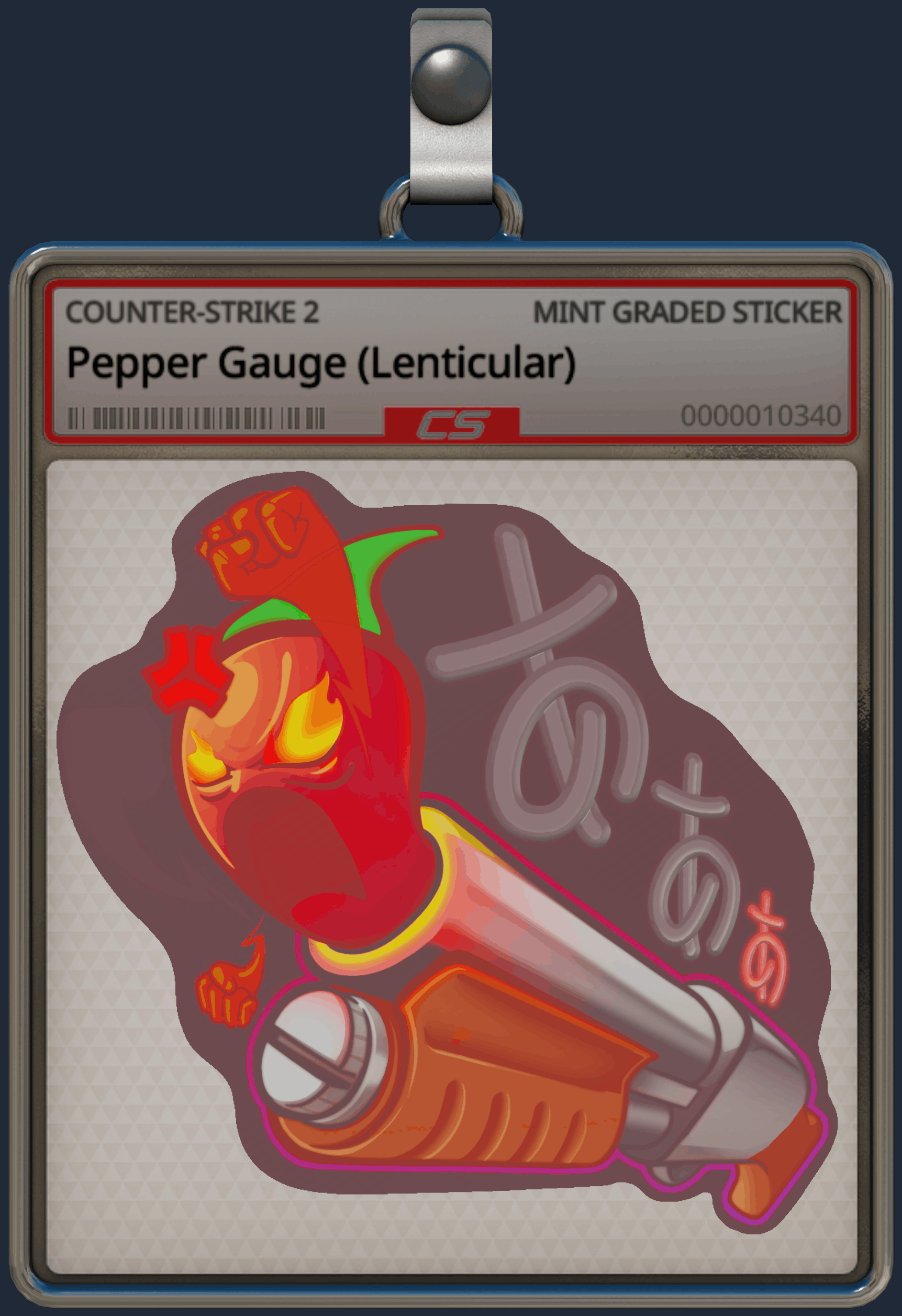 Sticker | Pepper Gauge (Lenticular) Image