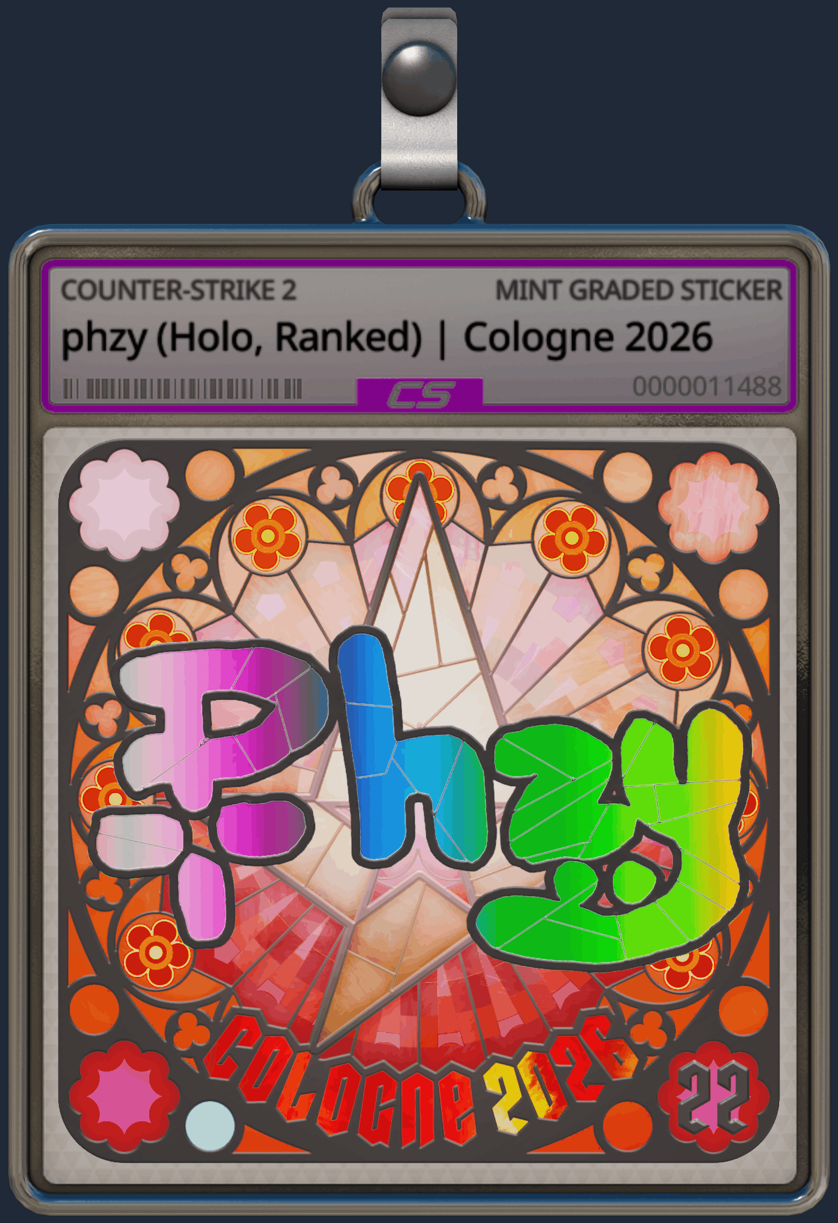 Sticker | phzy (Holo, Ranked) | Cologne 2026 Image
