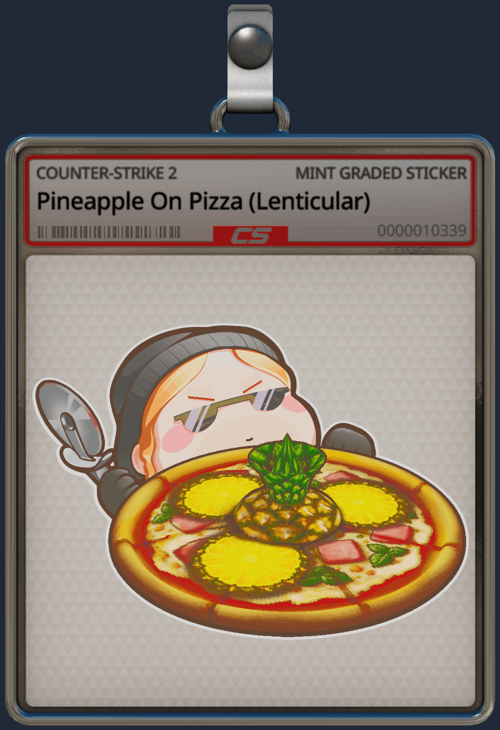 Sticker | Pineapple On Pizza (Lenticular) Image