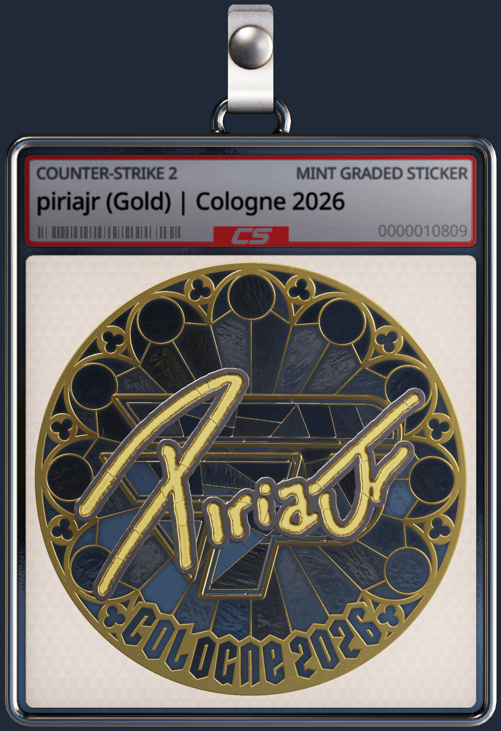 Sticker | piriajr (Gold) | Cologne 2026 Image