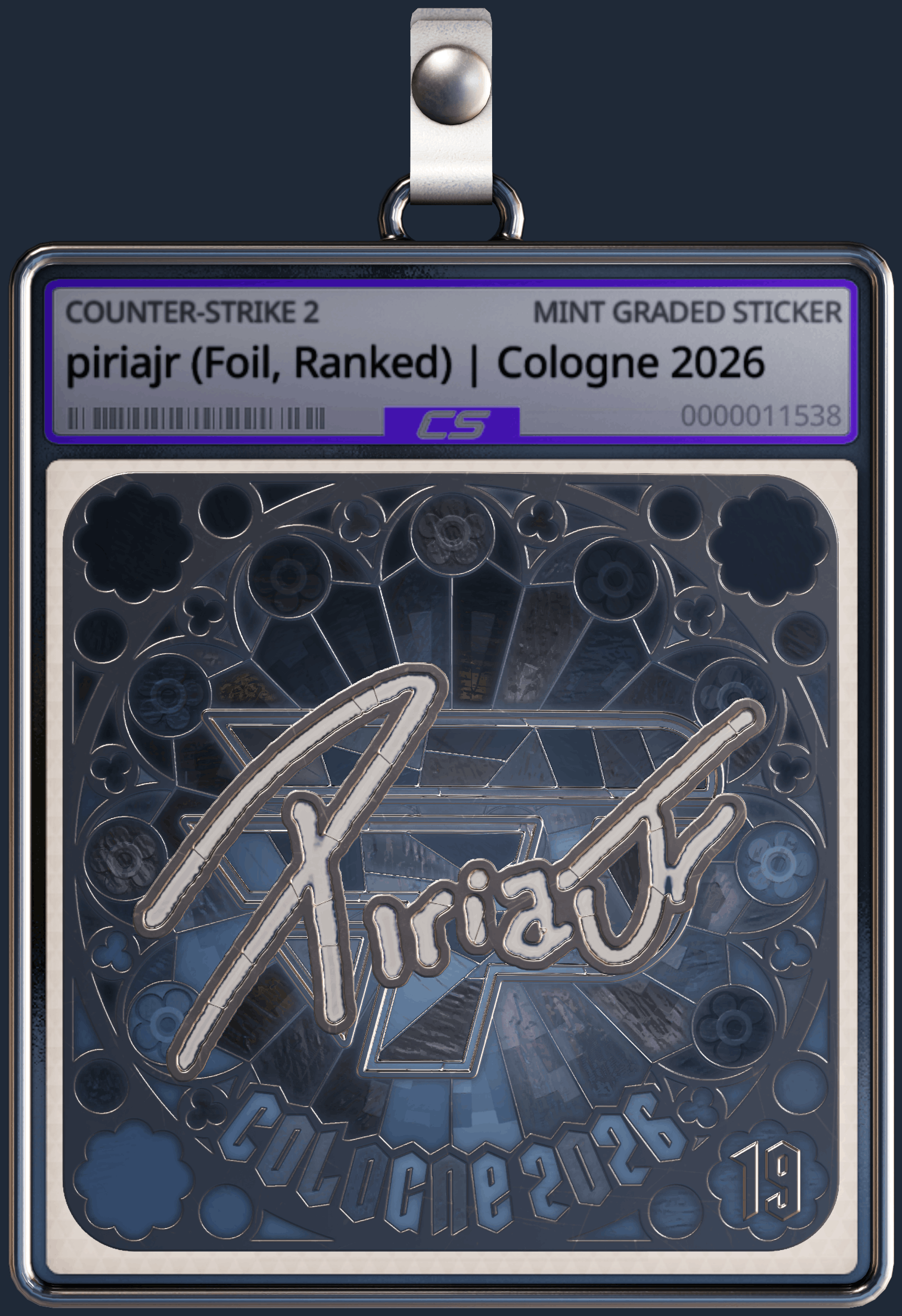 Sticker | piriajr (Foil, Ranked) | Cologne 2026 Image