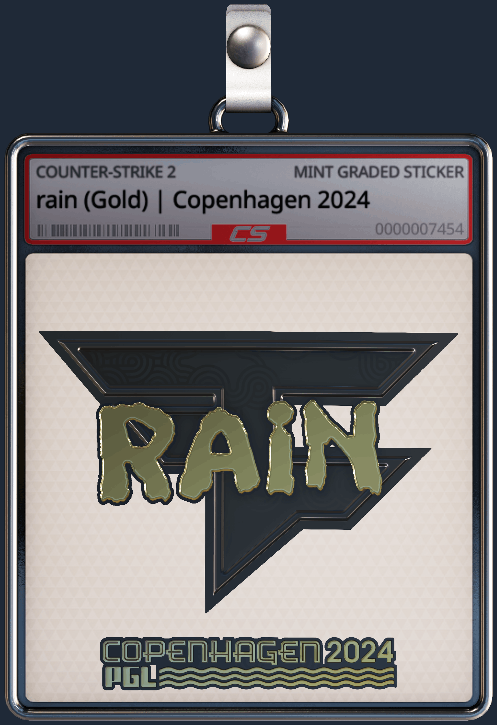 Sticker | rain (Gold) | Copenhagen 2024 Image