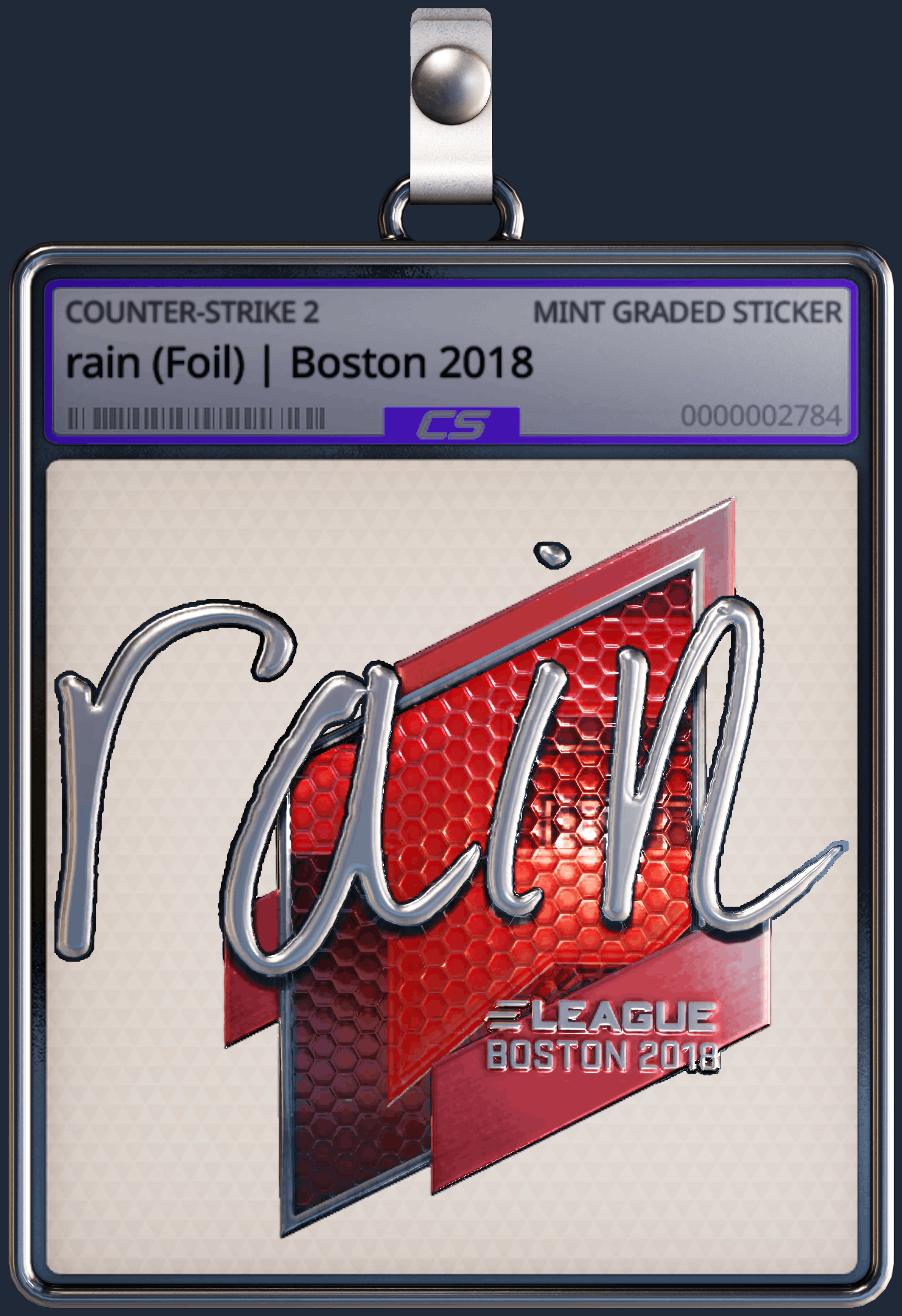 Sticker | rain (Foil) | Boston 2018 Image
