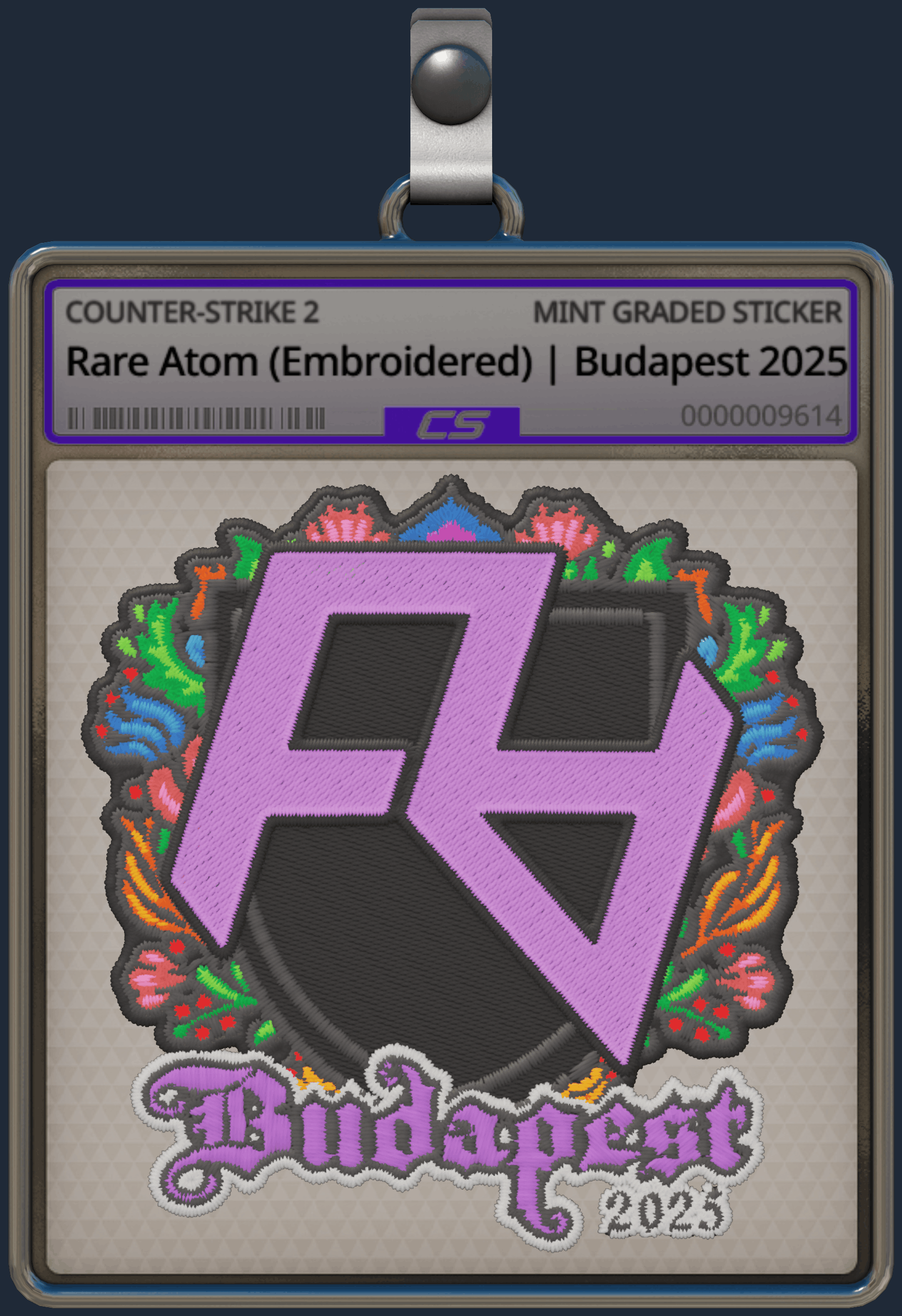 Sticker | Rare Atom (Embroidered) | Budapest 2025 Image